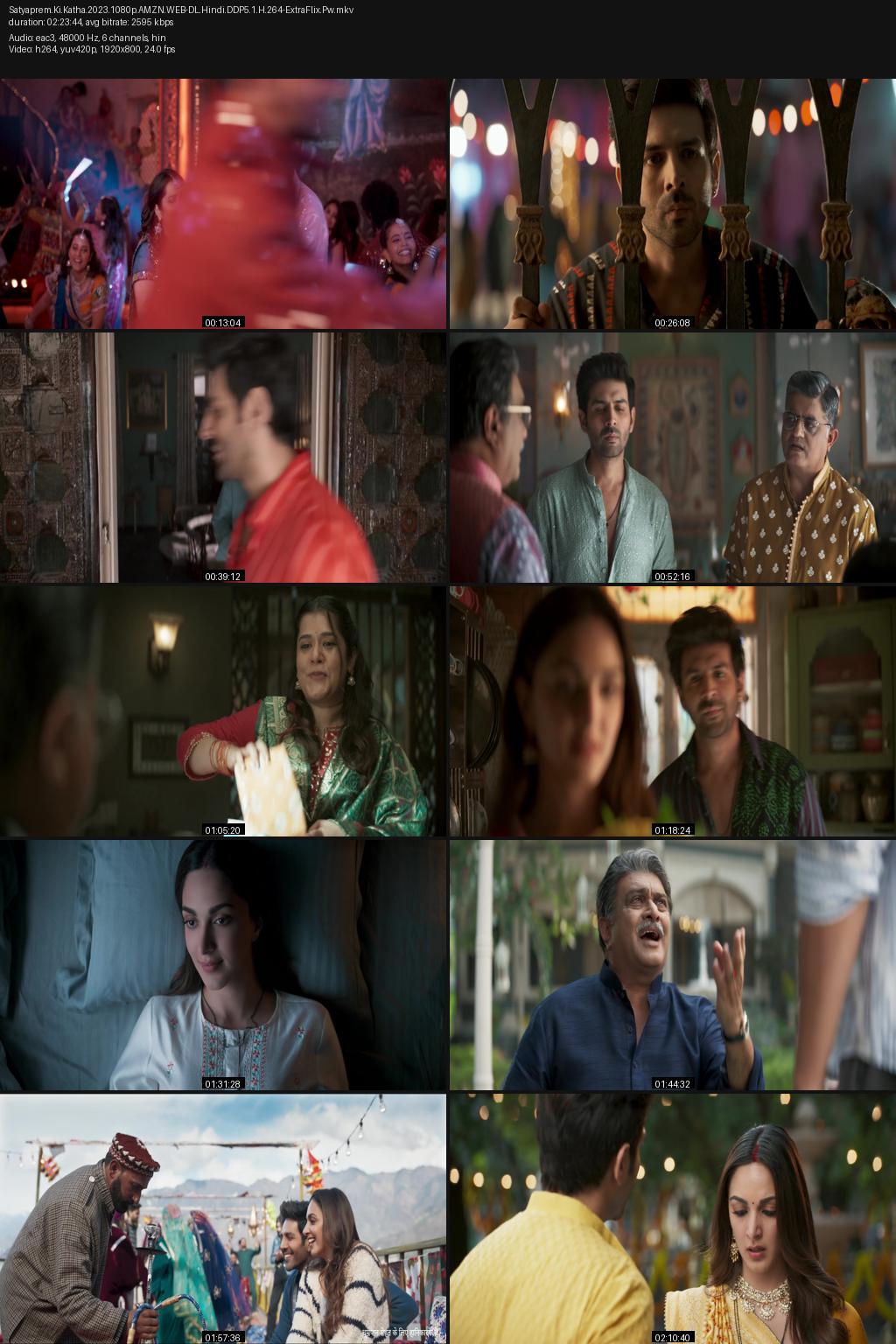 Satyaprem Ki Katha (2023) [Hindi] 4K 2160p 1080p 720p 480p Amazon WEB-DL ESub Screenshots