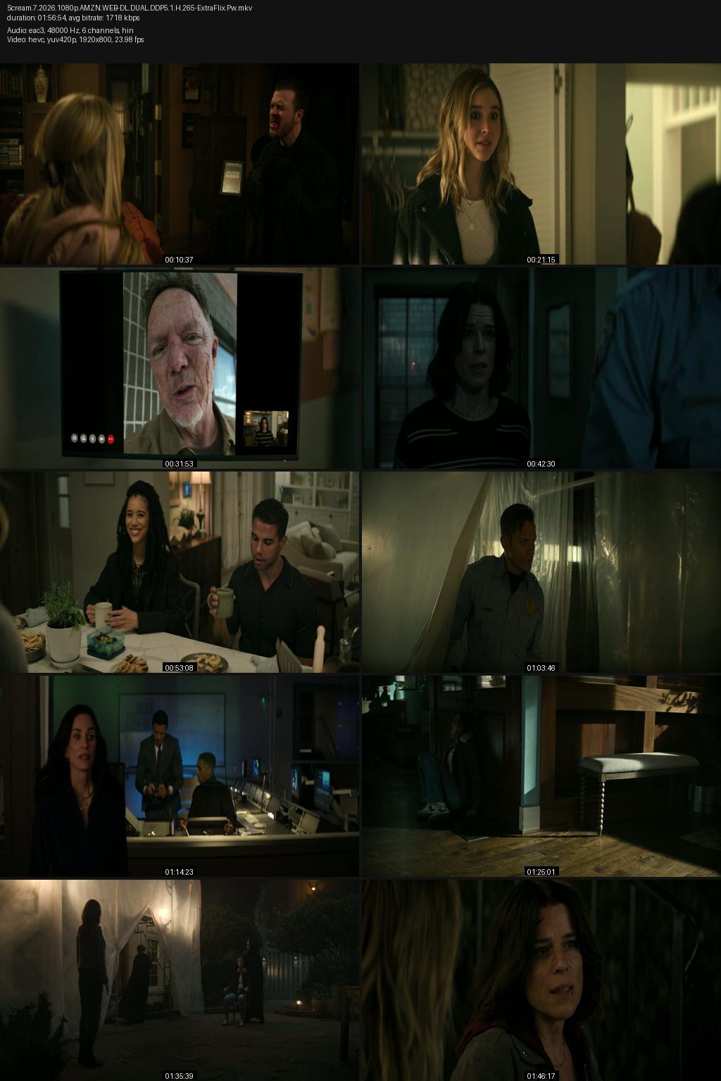 Scream 7 (2026) [Hindi-English] 4K 2160p 1080p 720p 480p Amazon WEBRip ESub Screenshots