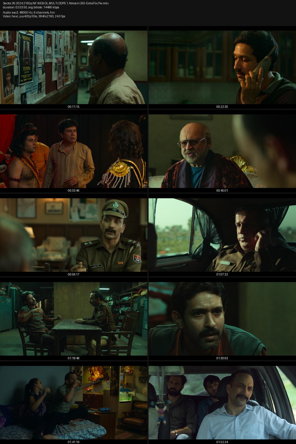Sector 36 (2024) [Hindi] 4K 2160p 1080p 720p 480p Netflix WEB-DL ESubs Screenshots