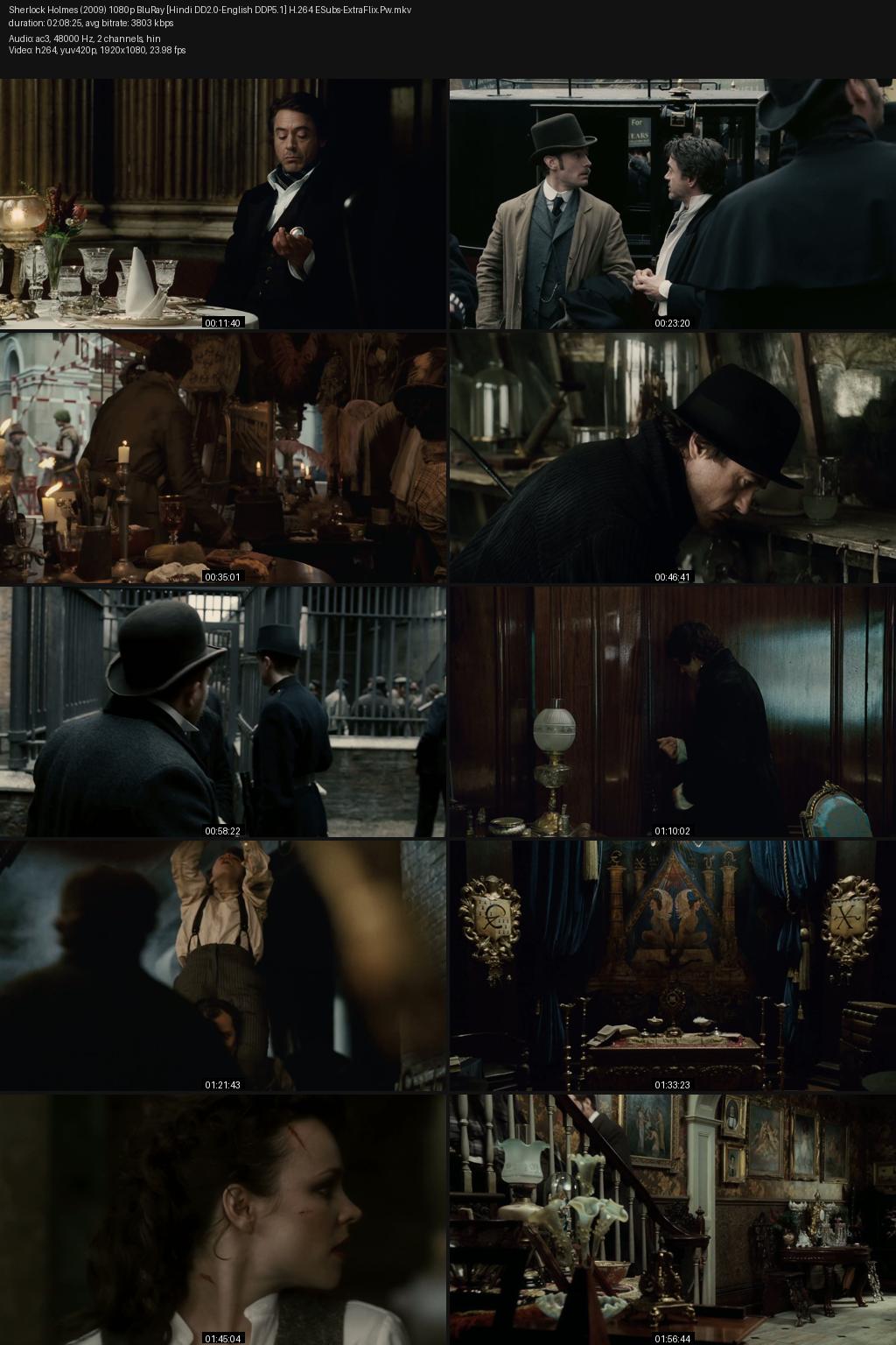 Sherlock Holmes (2009) [Hindi-English] 1080p 720p 480p BluRay ESubs Screenshots