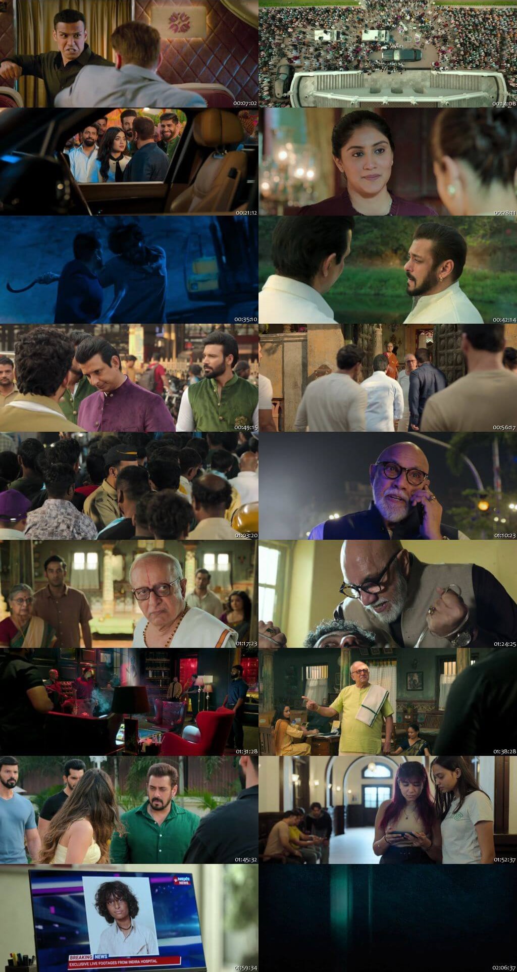 Sikandar (2025) 1080p | 720p | 480p HDRip [Hindi (हिन्दी)] DD5.1 ESubs Screenshots