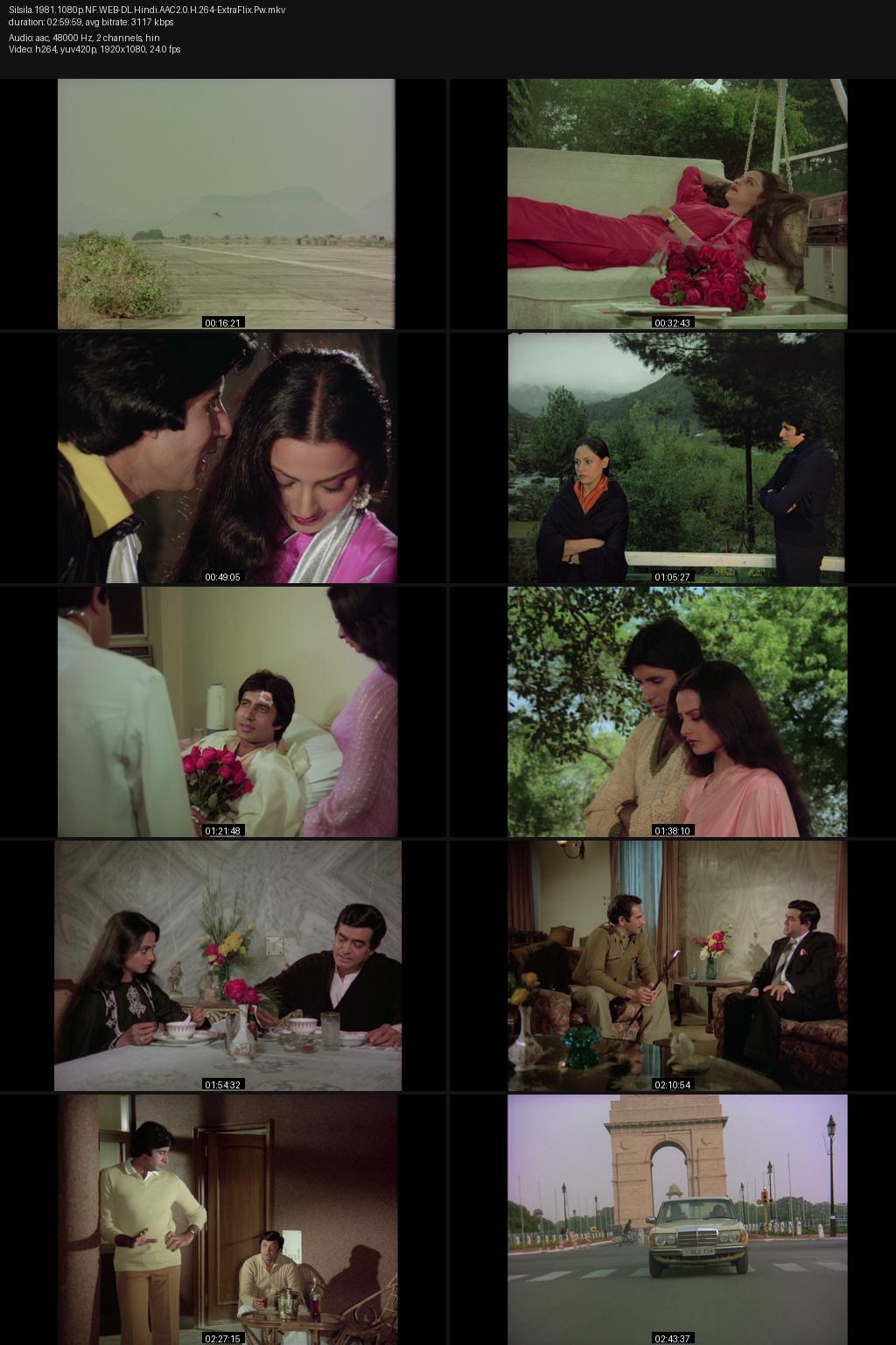 Silsila (1981) [Hindi] 1080p 720p 480p Netflix WEB-DL ESub Screenshots
