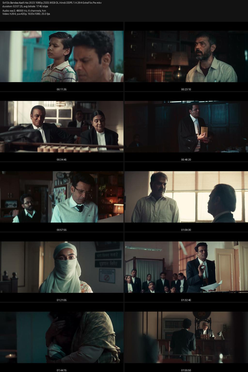 Sirf Ek Bandaa Kaafi Hai (2023) [Hindi] 4K 2160p 1080p 720p 480p ZEE5 WEB-DL ESub Screenshots