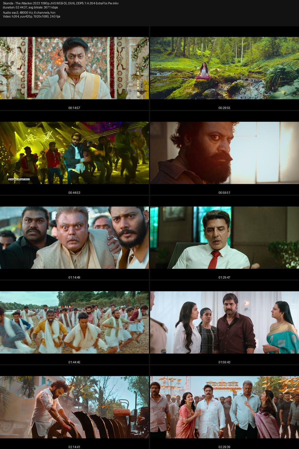 Skanda (2023) [Hindi-Telugu] 4K 2160p 1080p 720p 480p JioHotstar WEB-DL ESub Screenshots
