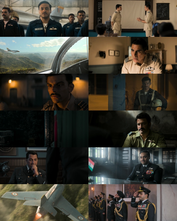 Sky Force (2025) 1080p | 720p | 480p WEB-HDRip [Hindi (हिन्दी)] DD5.1 ESub Screenshots