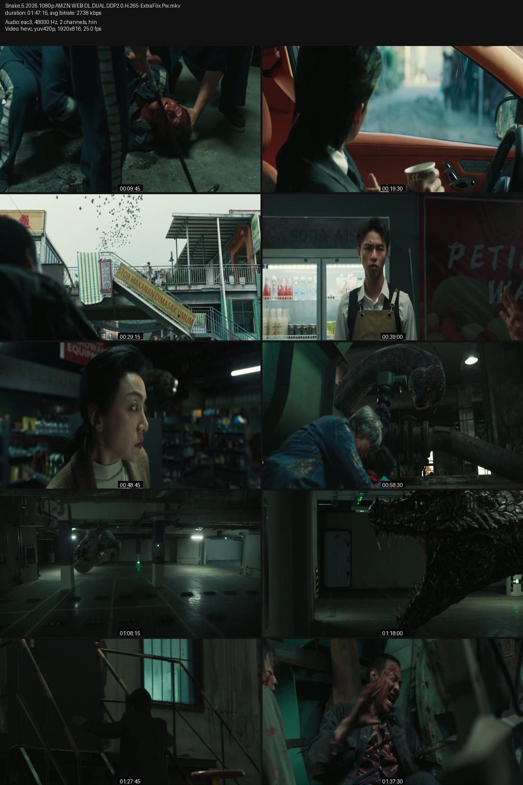Snake 5: Monster City (2026) [Hindi-Chinese] 1080p 720p 480p Amazon WEBRip Esub Screenshots