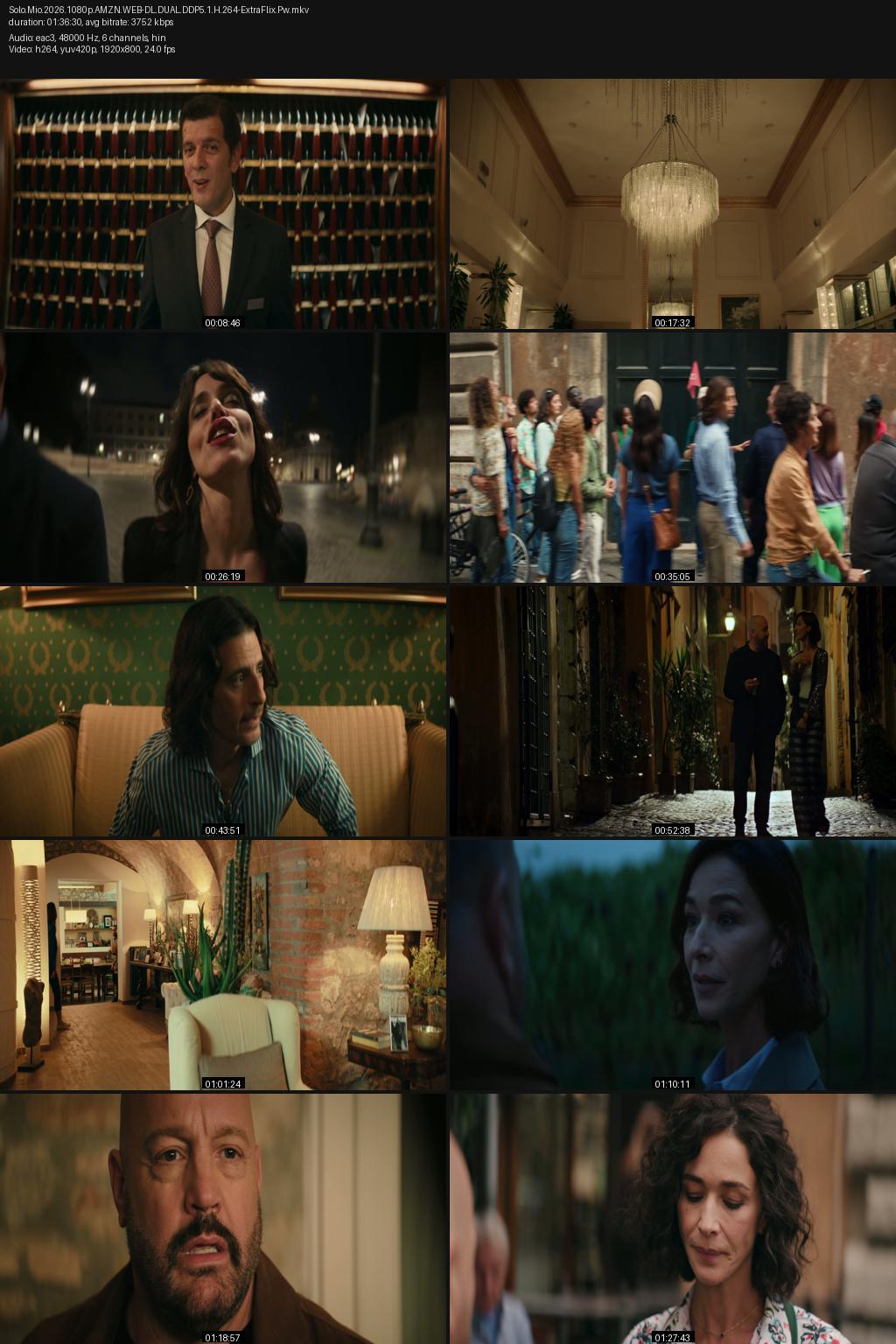 Solo Mio (2026) [Hindi-English] 4K 2160p 1080p 720p 480p Amazon WEB-DL ESub Screenshots