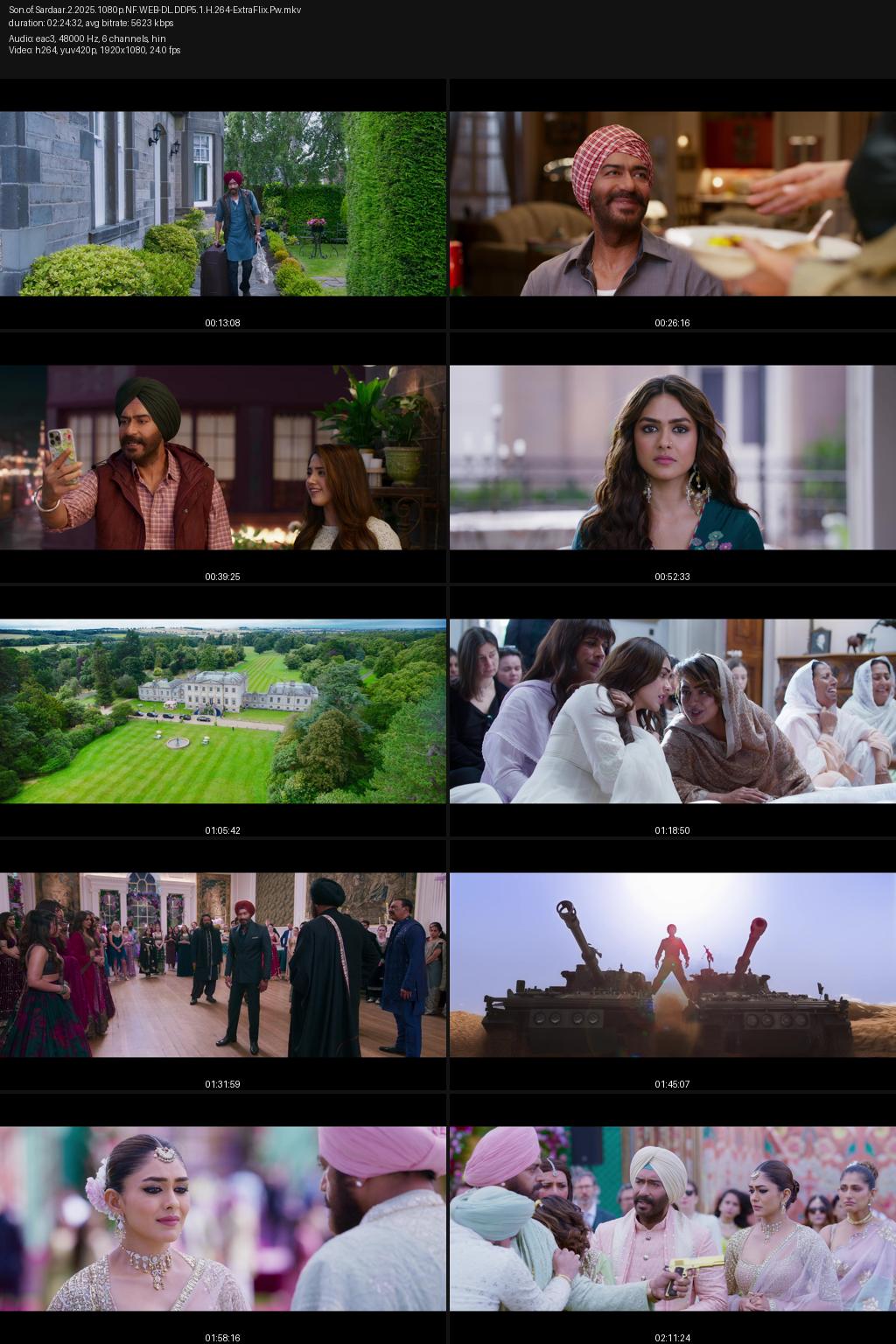 Son of Sardaar 2 (2025) [Hindi] 4K 2160p 1080p 720p 480p Netflix WEB-DL ESub Screenshots