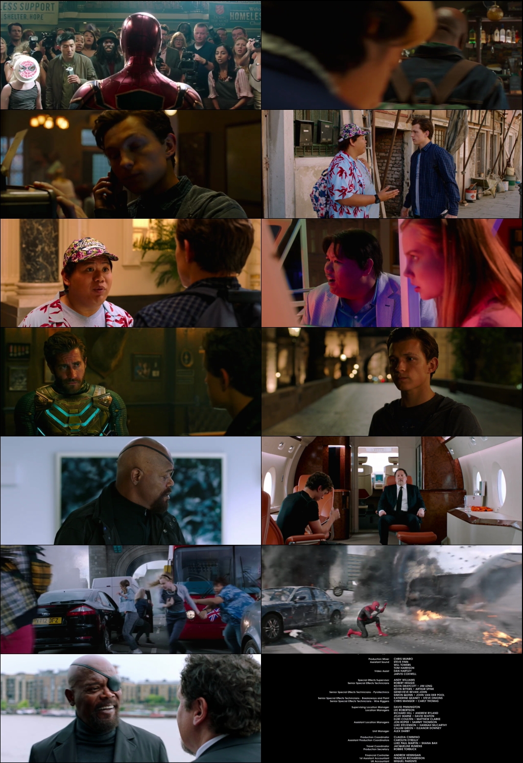 Spider-Man: Far From Home (2019) 1080p | 720p | 480p BluRay [Hindi (हिन्दी) + English] DD5.1 ESub Screenshots