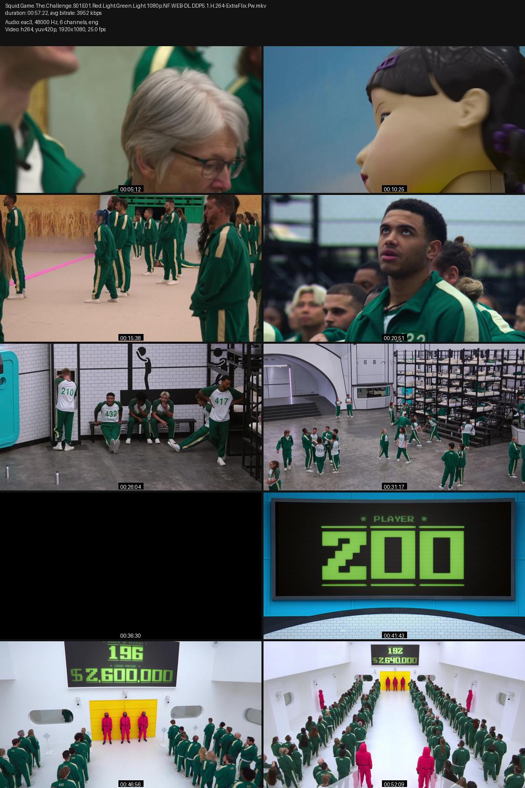 Squid Game: The Challenge Season 1 (2023) [Hindi-English] 1080p 720p 480p Netflix WEB-DL ESubs Screenshots