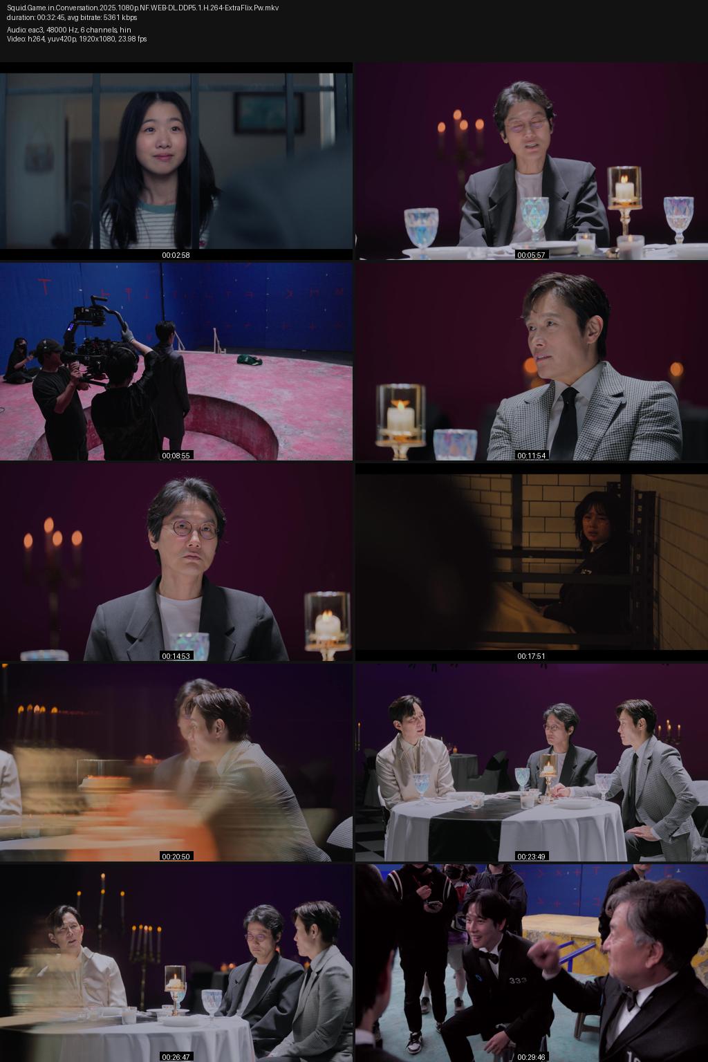 Squid Game in Conversation (2025) 1080p | 720p | 480p Netflix WEB-DL [Hindi-Korean] ESubs Screenshots