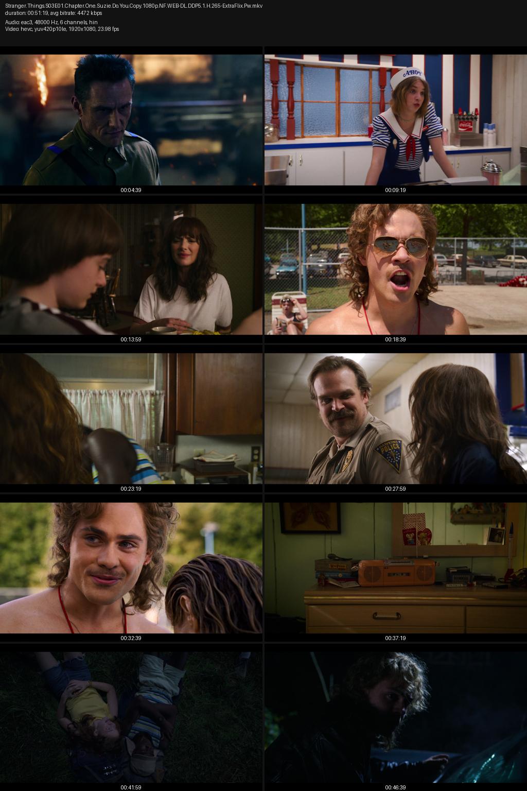 Stranger Things Season 3 (2019) 1080p | 720p | 480p Netflix WEB-DL [Hindi-English] ESubs Screenshots