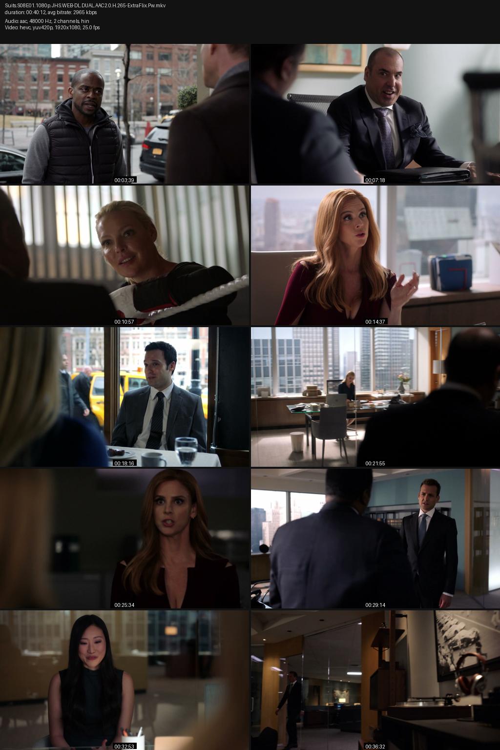 Suits Season 8 (2018) [Hindi-English] 1080p 720p 480p JioHotstar WEB-DL ESub Screenshots