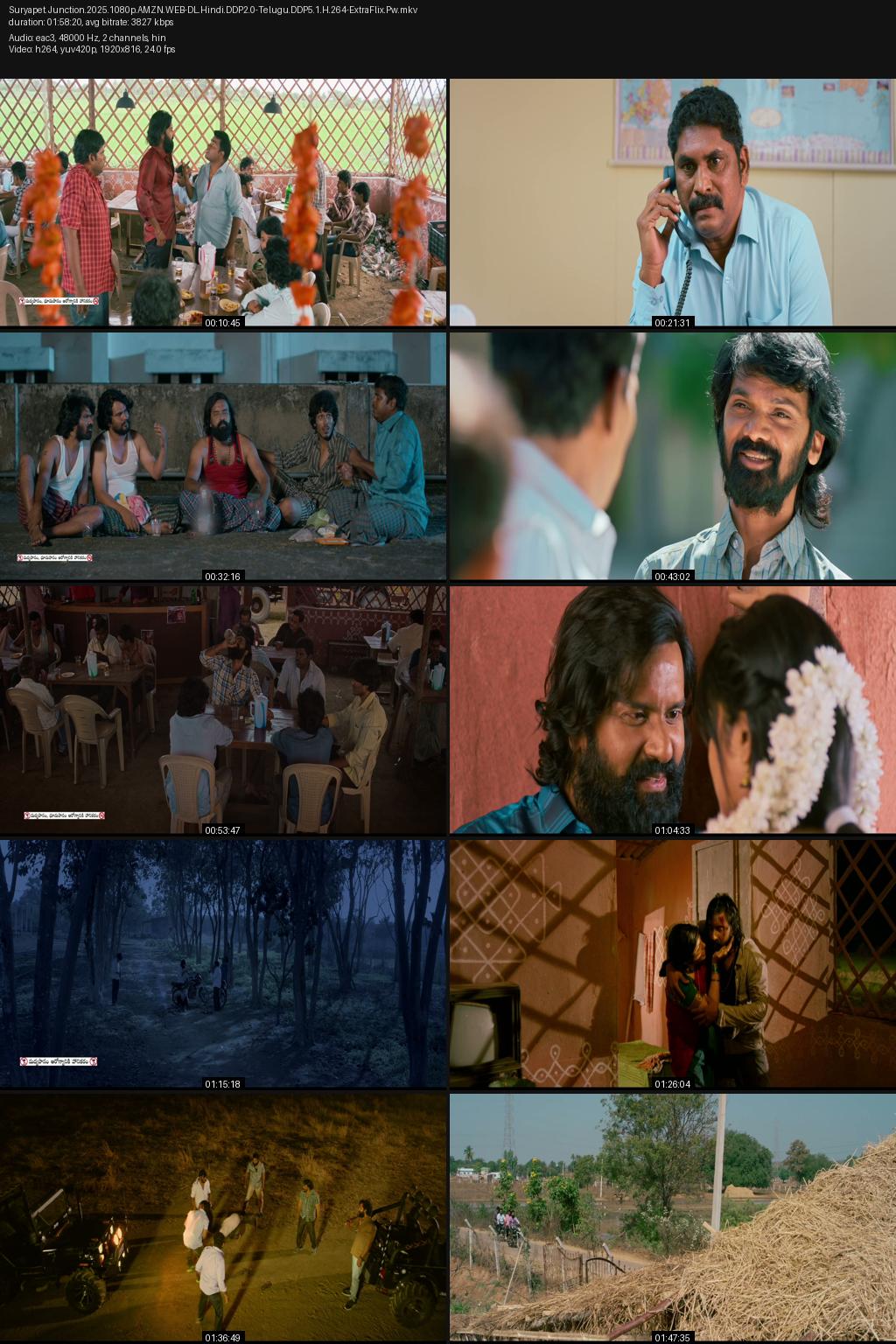 Suryapet Junction (2025) [Hindi-Telugu] UNCUT 1080p 720p 480p Amazon WEB-DL ESub Screenshots