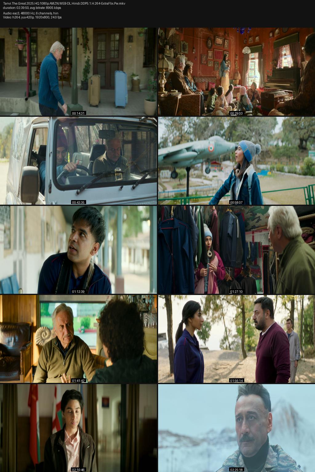 Tanvi the Great (2025) [Hindi] 1080p 720p 480p Amaon WEB-DL ESub Screenshots