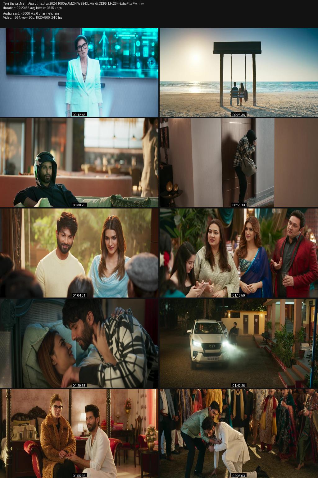 Teri Baaton Mein Aisa Uljha Jiya (2024) [Hindi] 4K 2160p 1080p 720p 480p Amazon WEB-DL ESub Screenshots