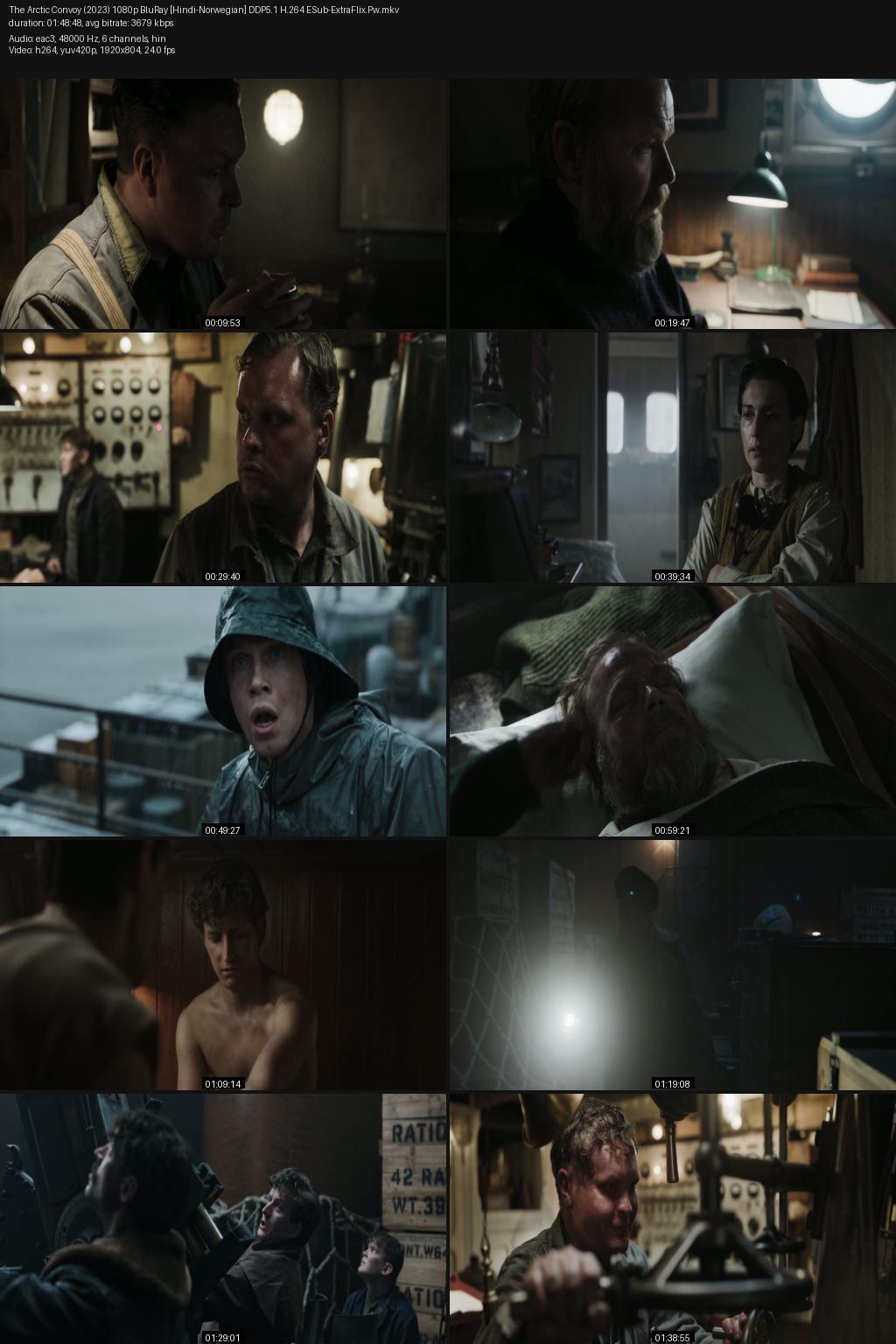 The Arctic Convoy aka Konvoi (2023) [Hindi-Norweign] 1080p 720p 480p BluRay ESub Screenshots