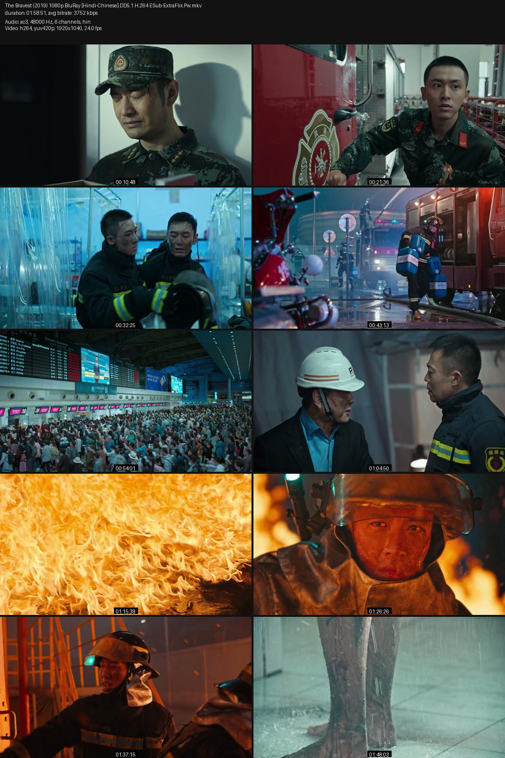 The Bravest (2019) [Hindi-Chinese] 1080p 720p 480p BluRay ESub Screenshots