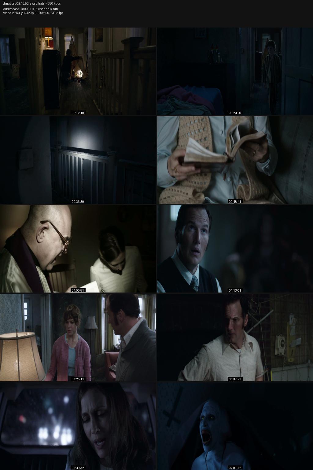 The Conjuring 2 (2016) [Hindi-English] 1080p 720p 480p Bluray WEB-DL ESub Screenshots
