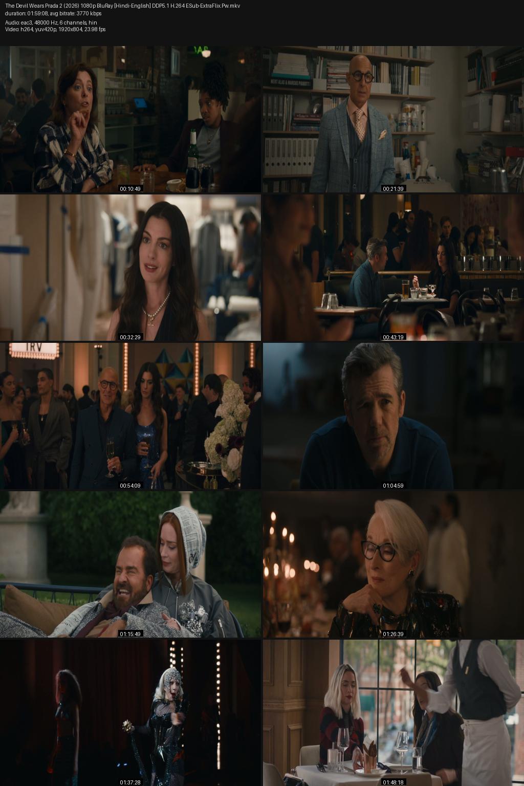 The Devil Wears Prada 2 (2026) [Hindi-English] 4K 2160p 1080p 720p 480p BluRay ESub Screenshots