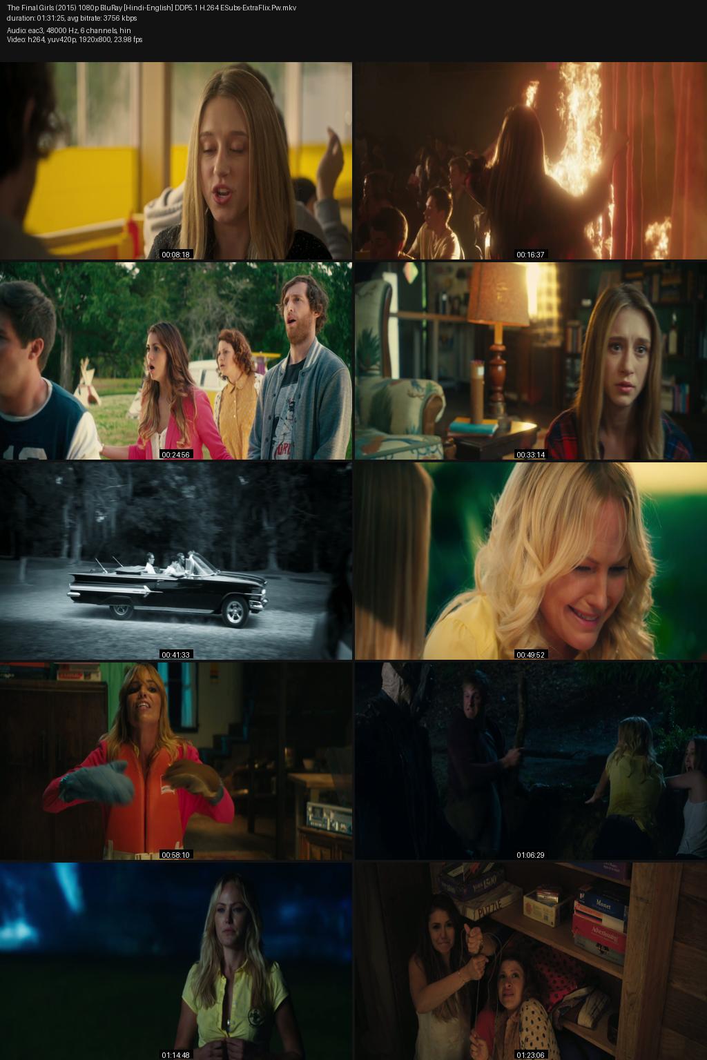 The Final Girls (2015) [Hindi-English] 1080p 720p 480p BluRay ESubs Screenshots