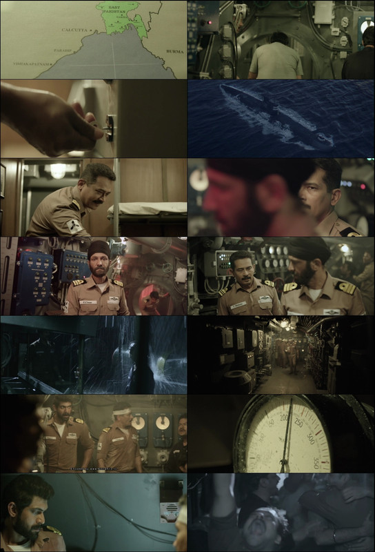 The Ghazi Attack (2017) 1080p | 720p | 480p BluRay [Hindi (हिन्दी)] DD5.1 ESub Screenshots