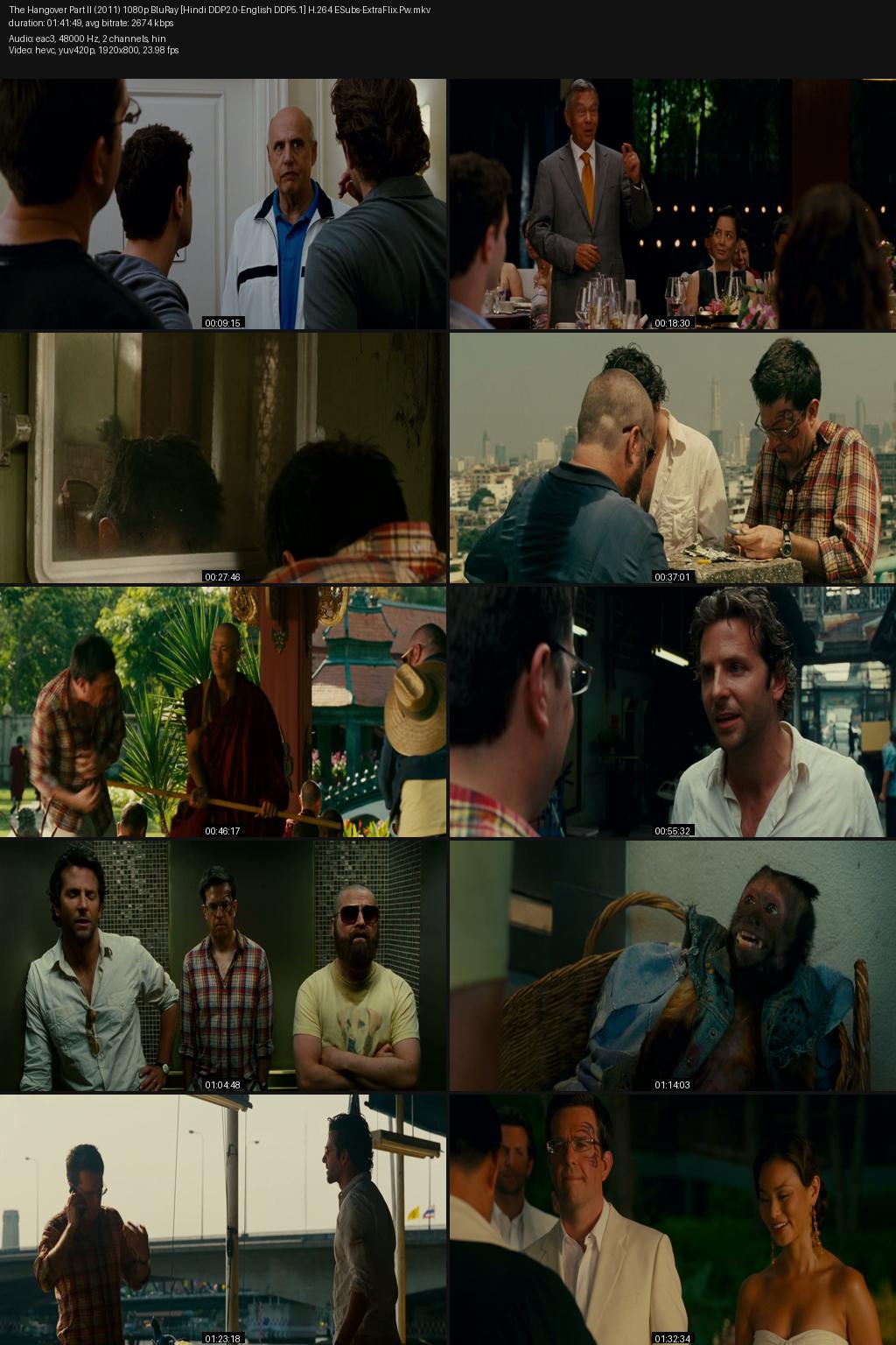 The Hangover Part II (2011) [Hindi-English] 1080p 720p 480p BluRay ESubs Screenshots
