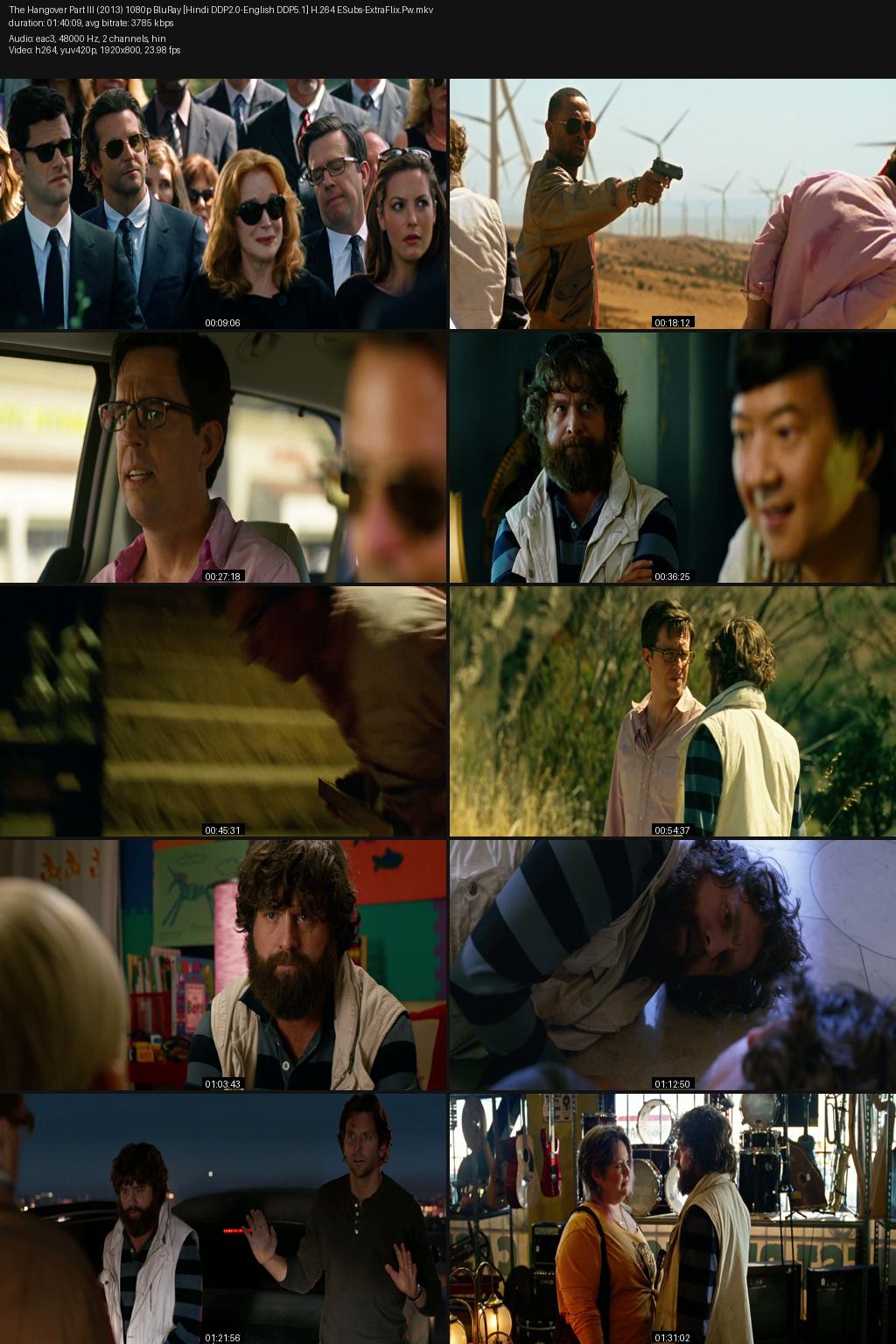 The Hangover Part III (2013) [Hindi-English] 1080p 720p 480p BluRay ESubs Screenshots