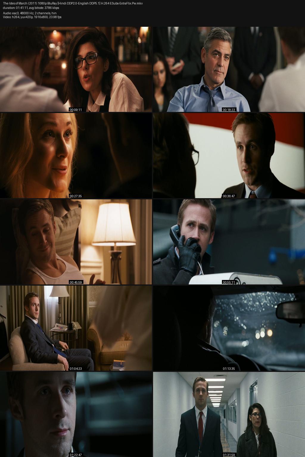 The Ides of March (2011) [Hindi-English] 1080p 720p 480p BluRay ESubs Screenshots