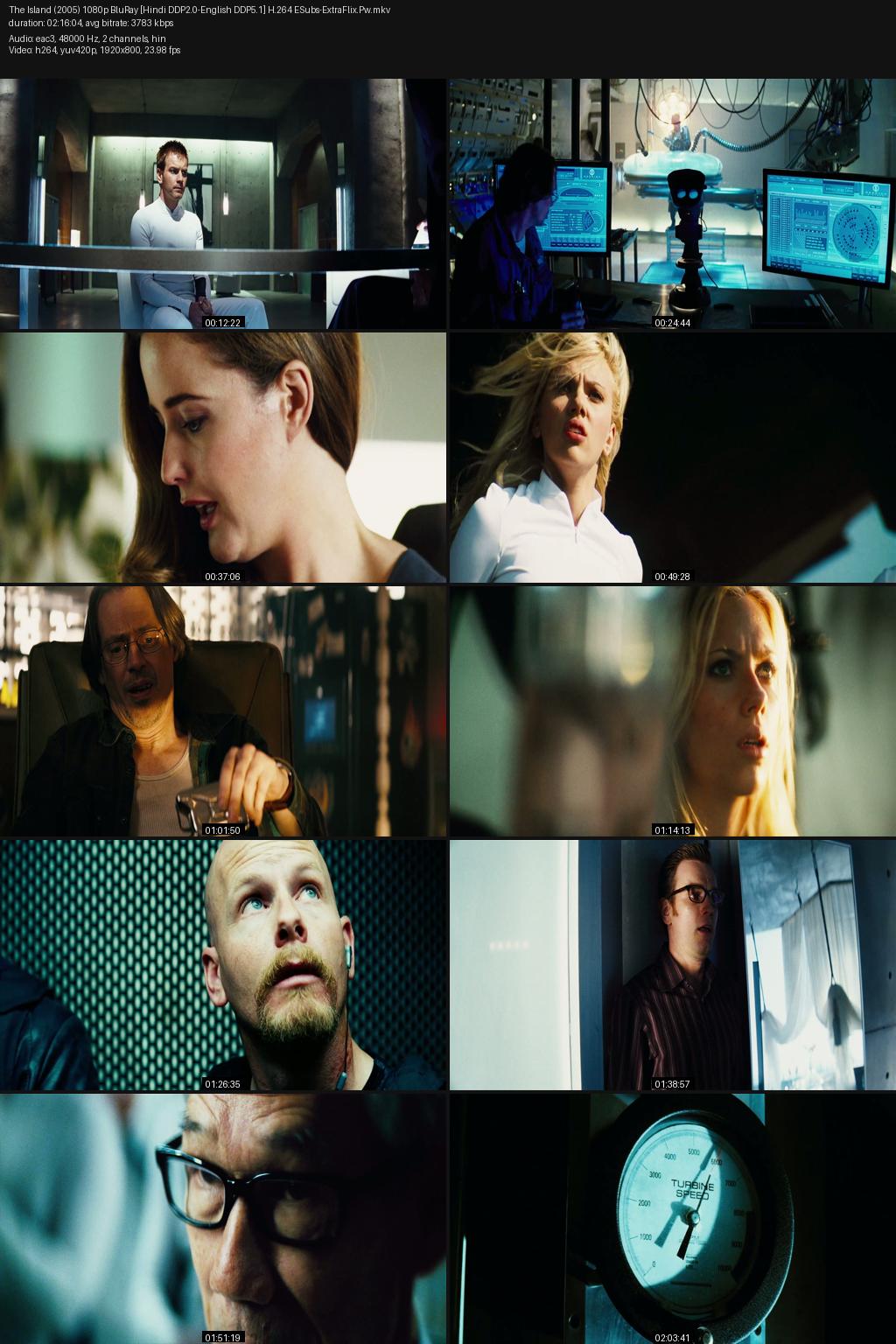 The Island (2005) [Hindi-English] 1080p 720p 480p BluRay ESubs Screenshots