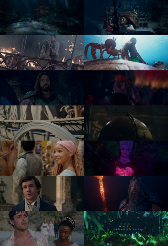 The Little Mermaid (2023) 1080p | 720p | 480p BluRay [Hindi (हिन्दी) + English] DD5.1 ESub Screenshots