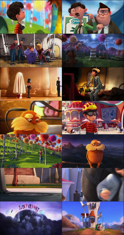 The Lorax (2012) 1080p | 720p | 480p BluRay [Hindi (हिन्दी) + English] DD5.1 ESub Screenshots