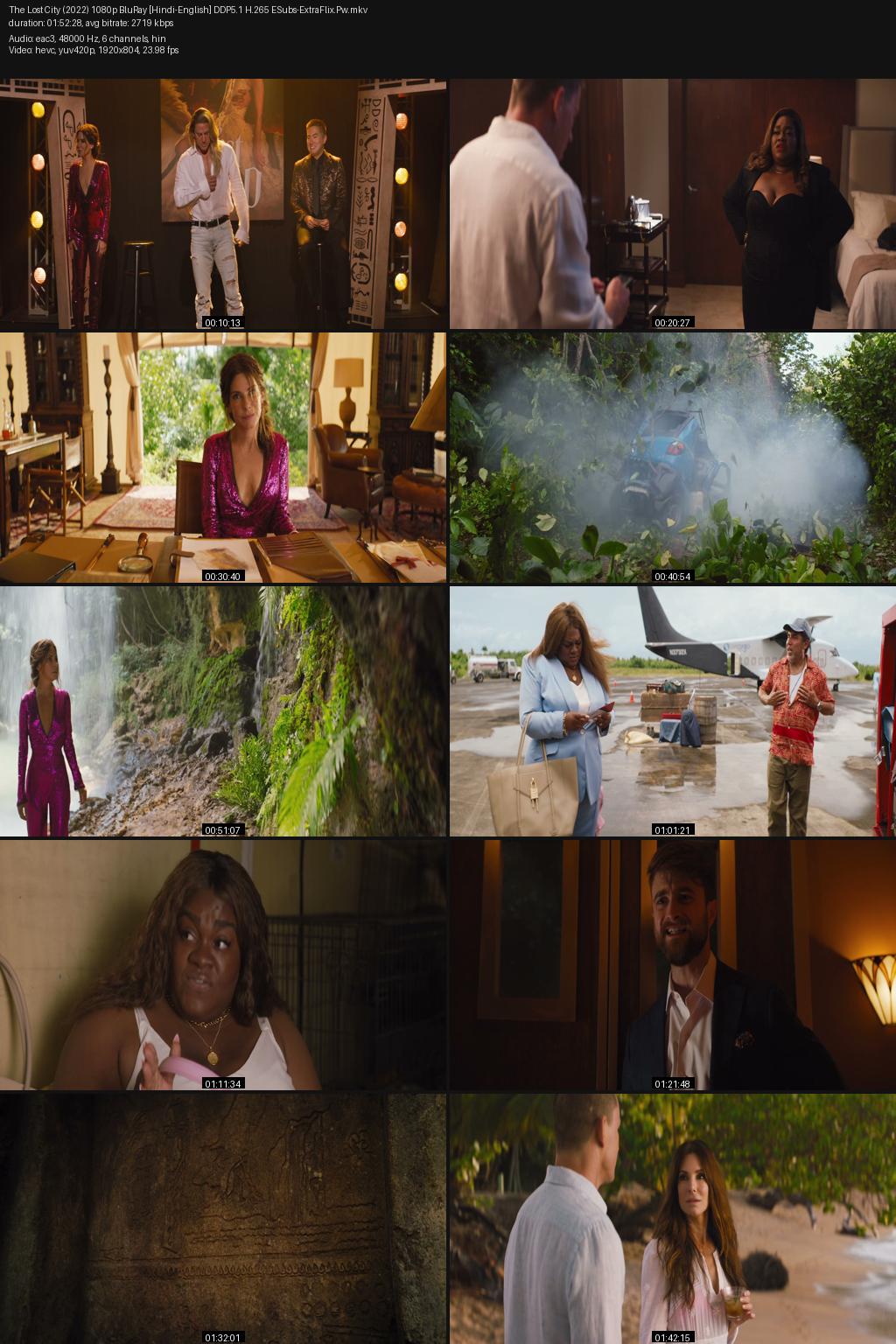 The Lost City (2022) [Hindi-English] 1080p 720p 480p BluRay ESubs Screenshots