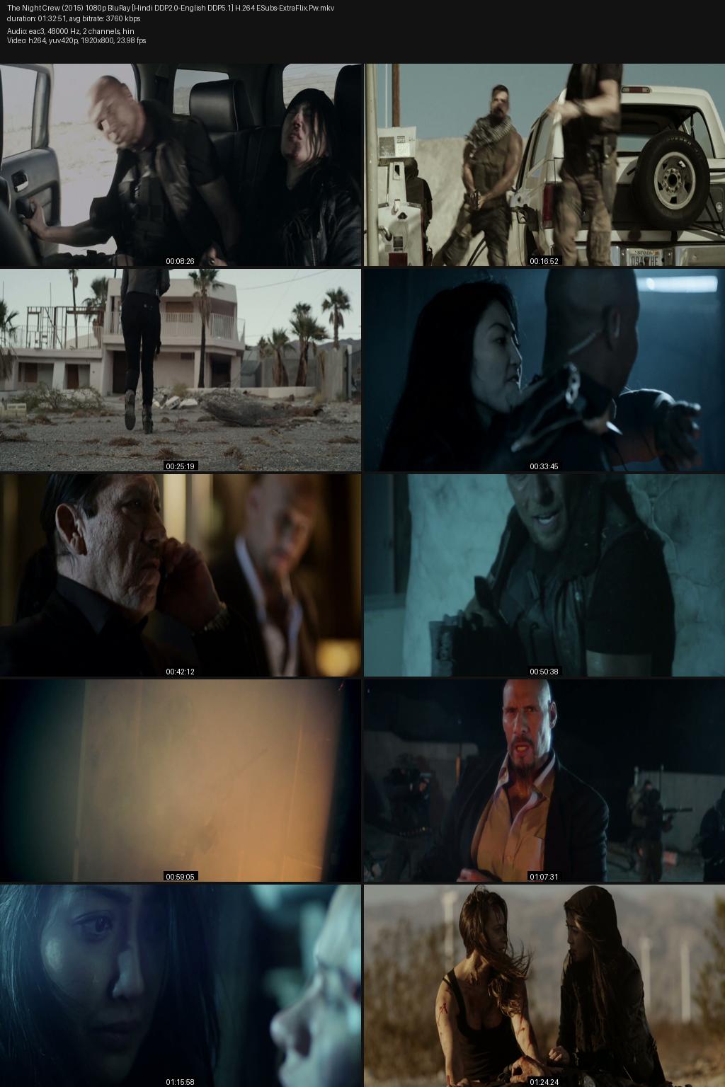 The Night Crew (2015) [Hindi-English] 1080p 720p 480p BluRay ESubs Screenshots
