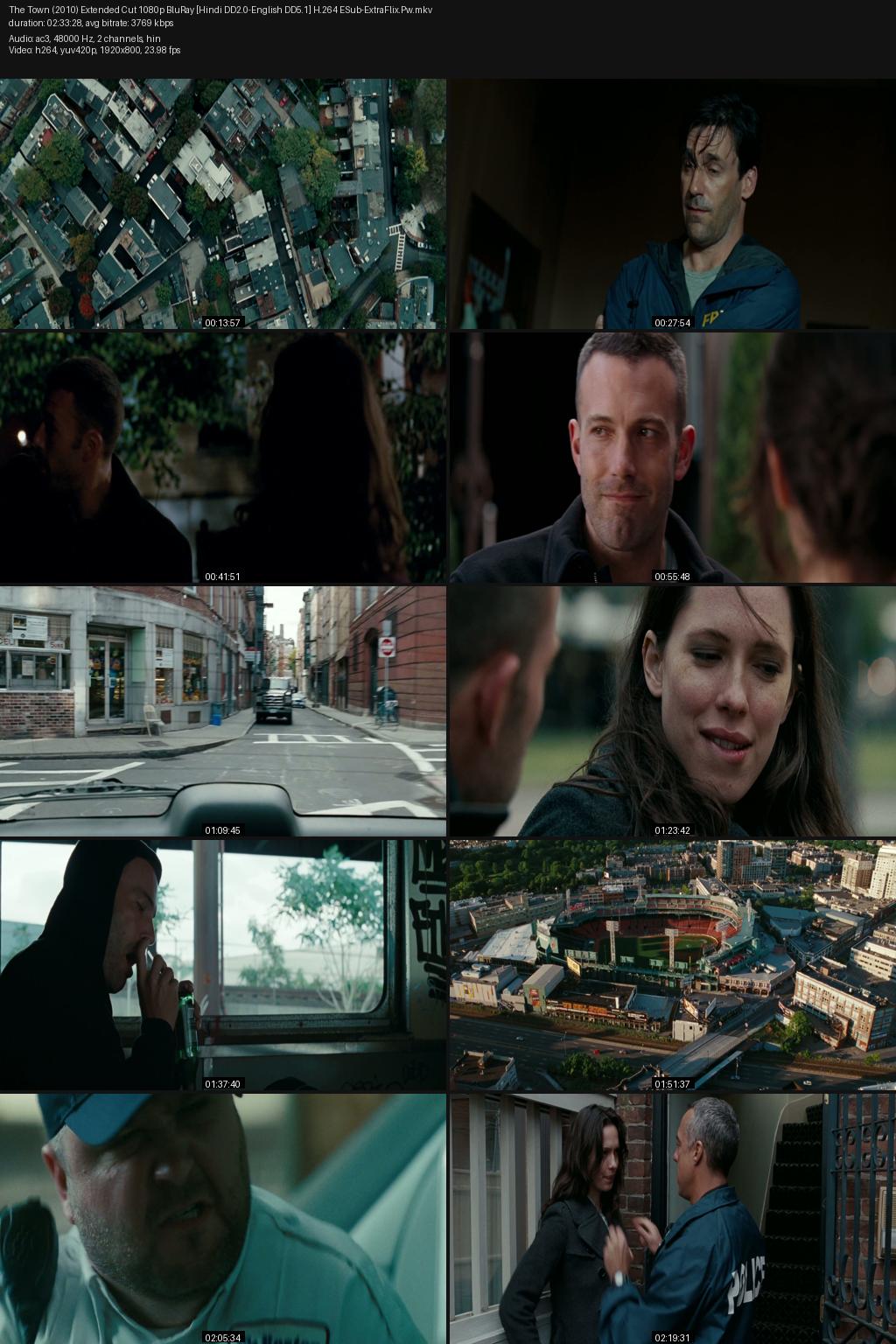 The Town (2010) [Hindi-English] 1080p 720p 480p BluRay ESubs Screenshots