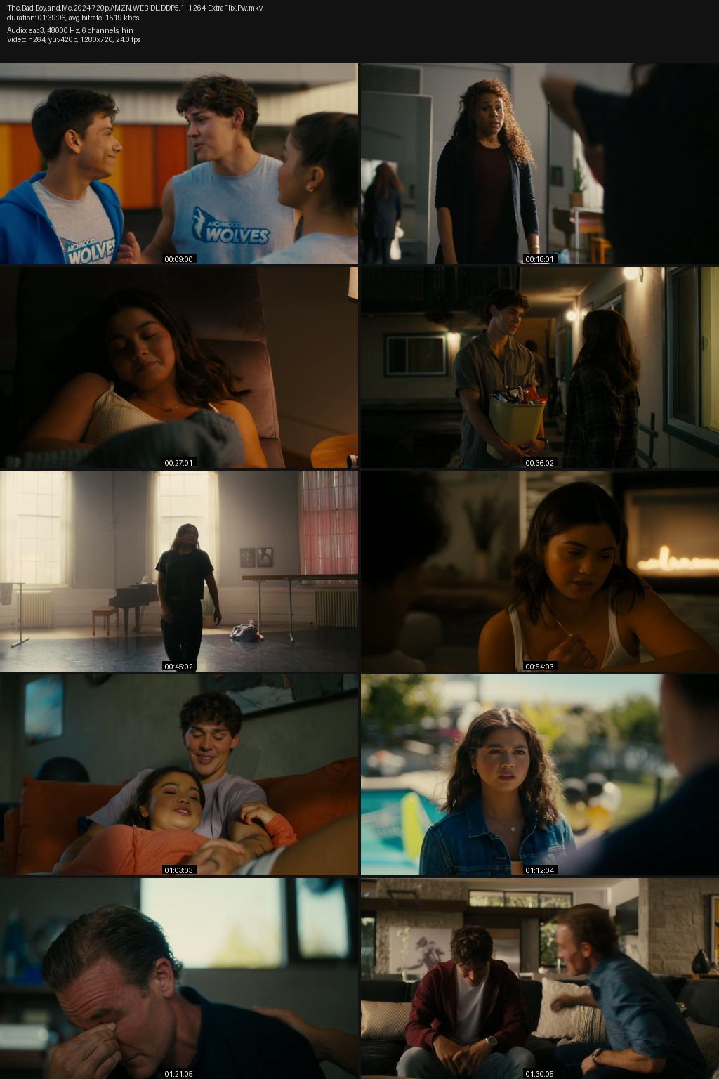 The Bad Boy and Me aka Sidelined: The QB and Me (2024) [Hindi-English] 1080p 720p 480p Amazon WEB-DL ESub Screenshots