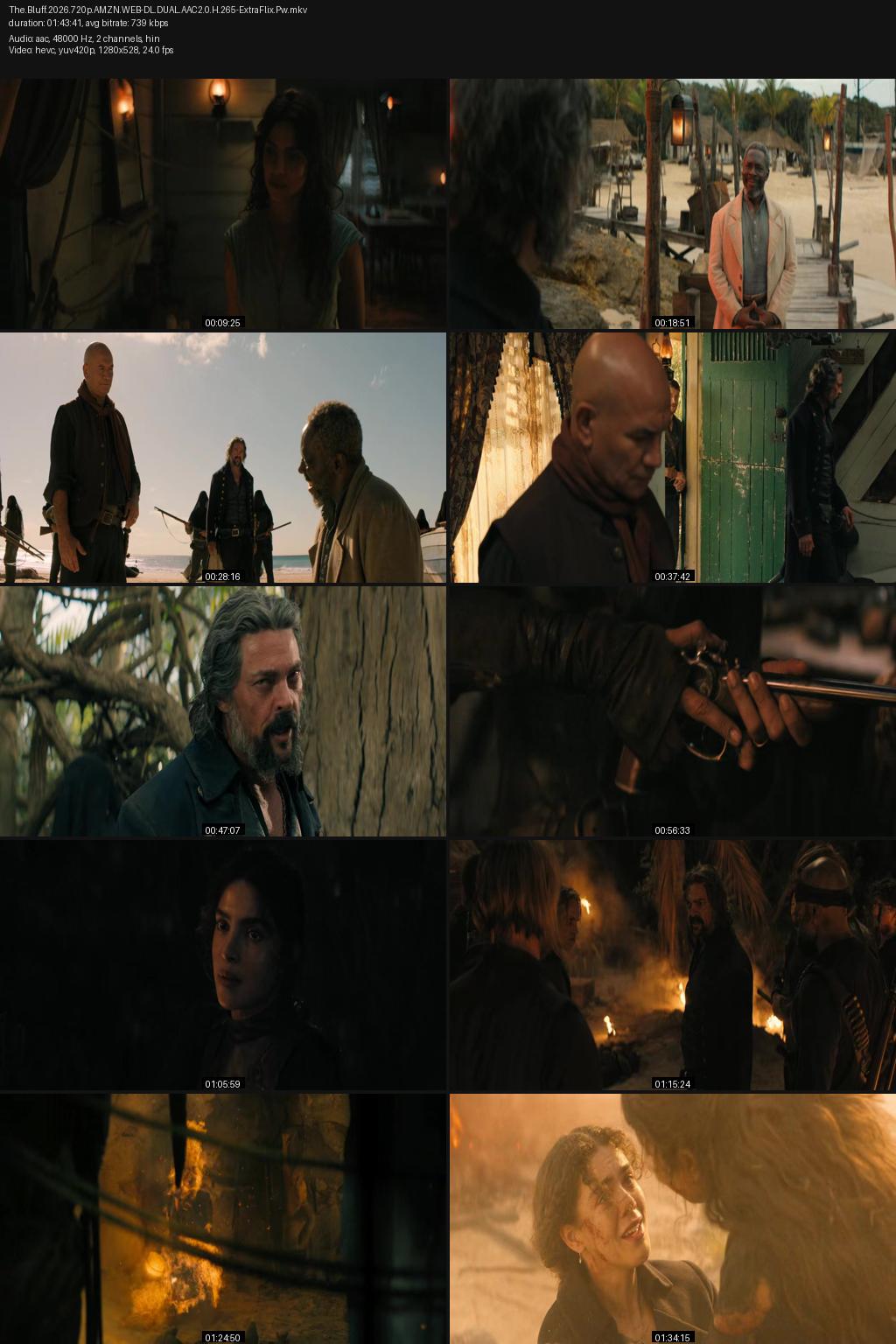 The Bluff (2026) [Hindi-English] 4K 2160p 1080p 720p 480p Amazon WEB-DL ESub Screenshots