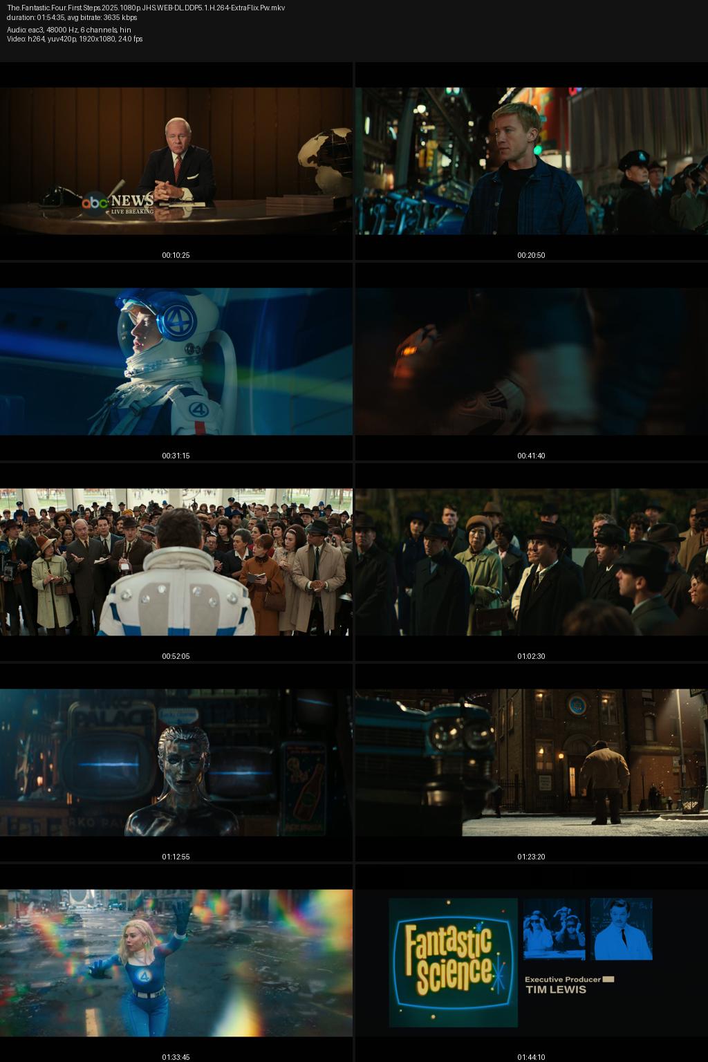 The Fantastic 4: First Steps (2025) [Hindi-English] 4K 2160p 1080p 720p 480p JioHotstar WEB-DL ESub Screenshots