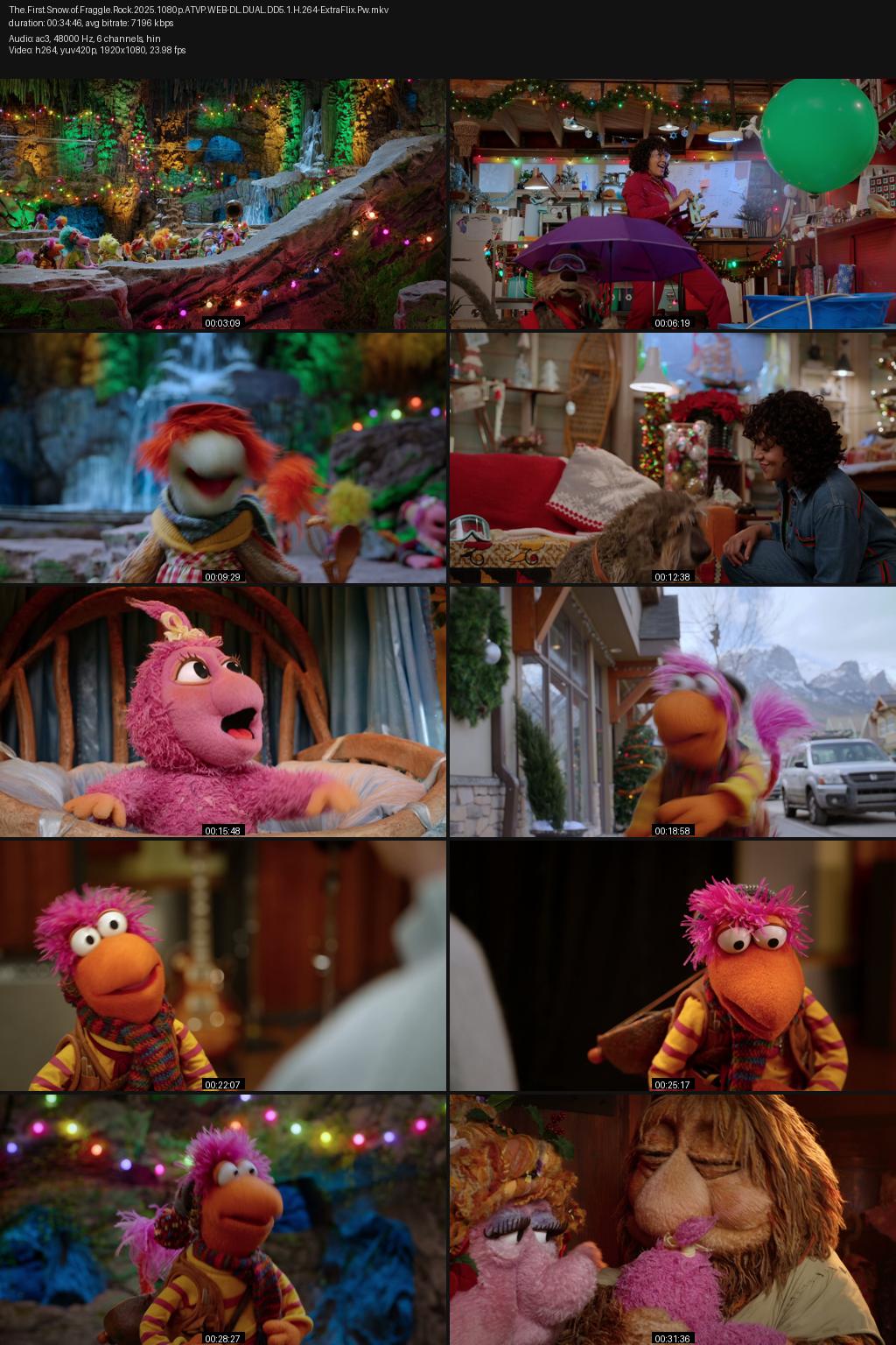 The First Snow of Fraggle Rock (2025) [Hindi-English] 4K 2160p 1080p 720p 480p AppleTVPlus WEB-DL ESubs Screenshots