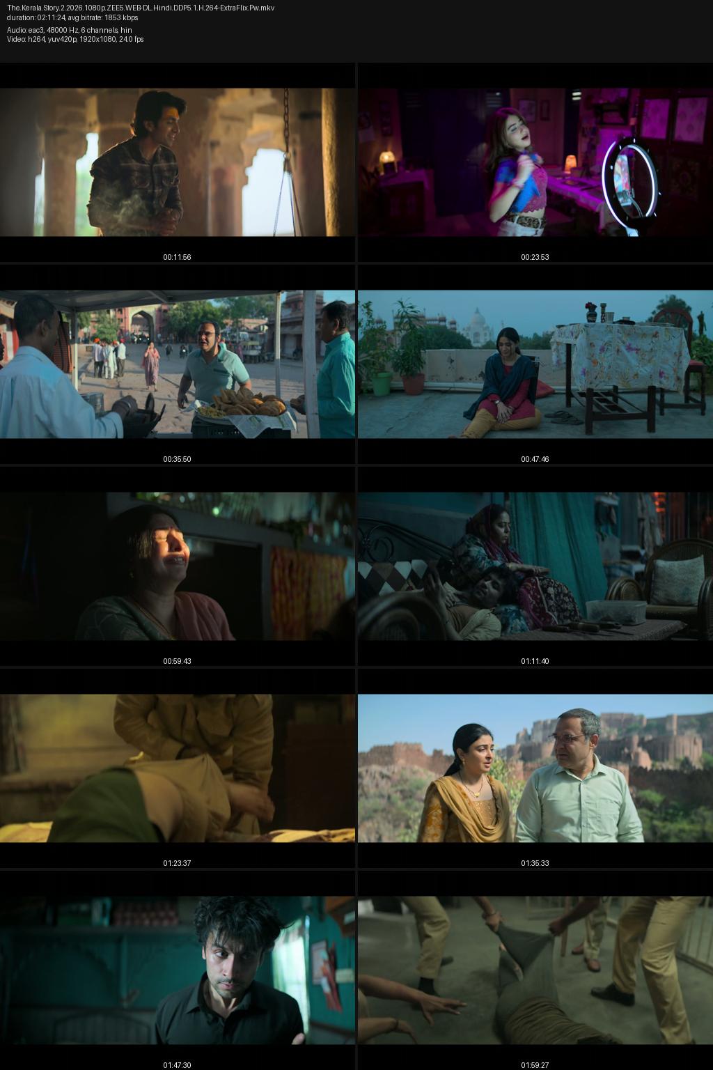 The Kerala Story 2 Goes Beyond (2026) [Hindi] 4K 2160p 1080p 720p 480p ZEE5 WEB-DL ESub Screenshots