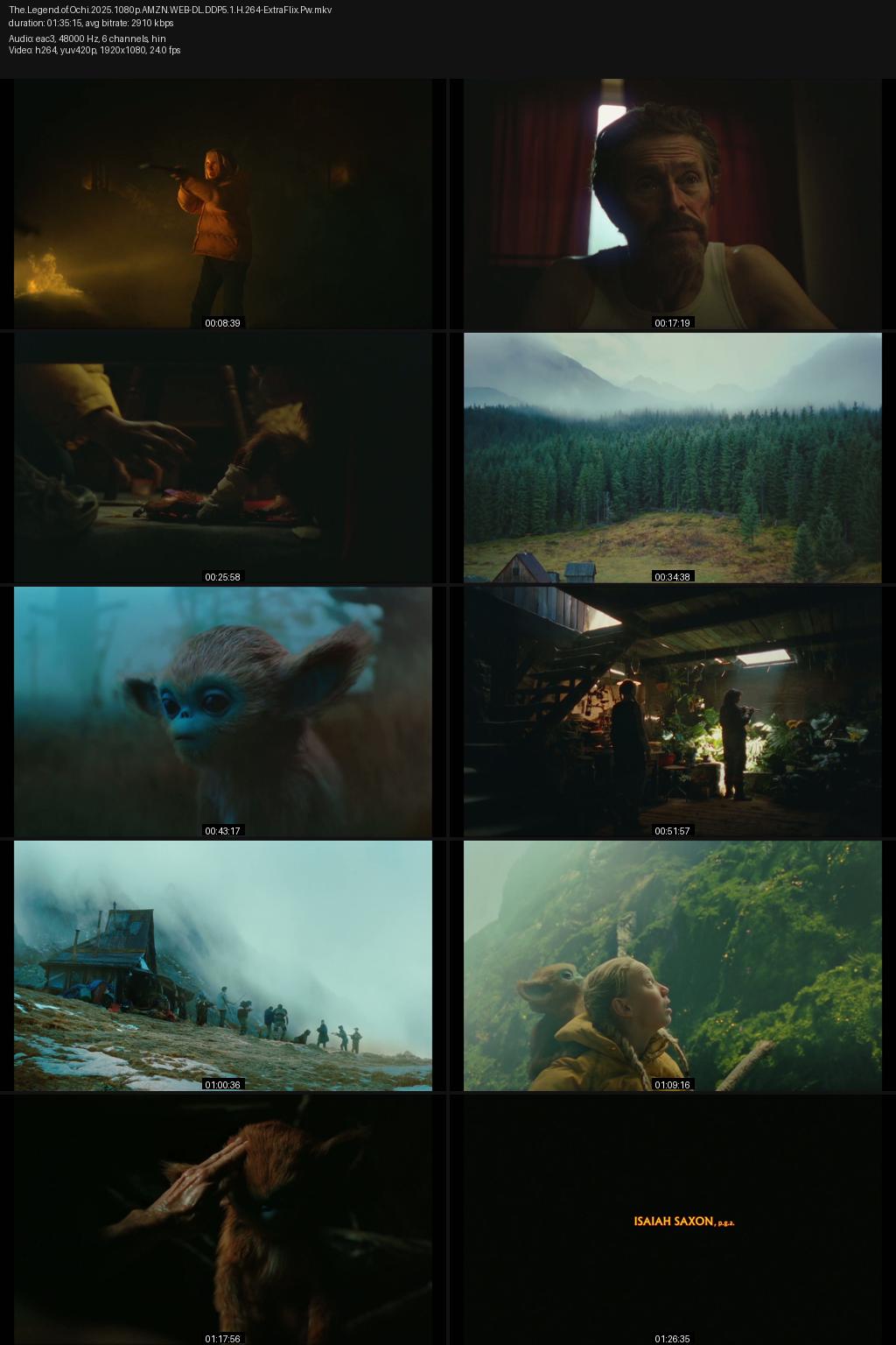 The Legend of Ochi (2025) [Hindi-English] 1080p 720p 480p Amazon WEB-DL ESub Screenshots