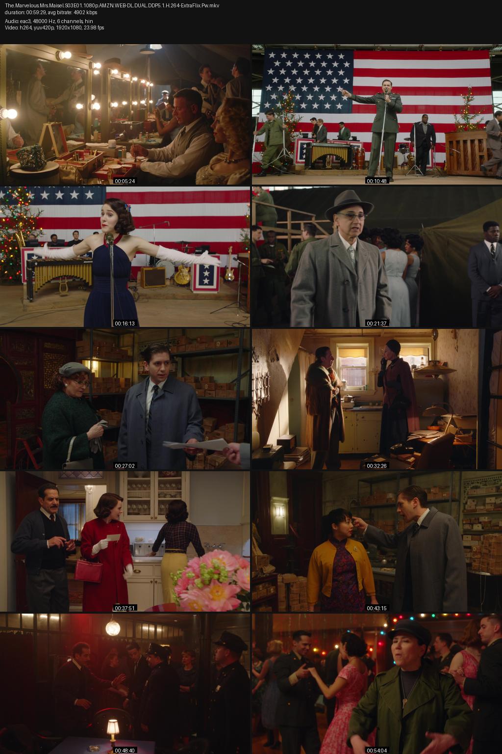 The Marvelous Mrs. Maisel Season 3 (2019) [Hindi-English] 1080p 720p 480p Amazon WEB-DL ESubs Screenshots