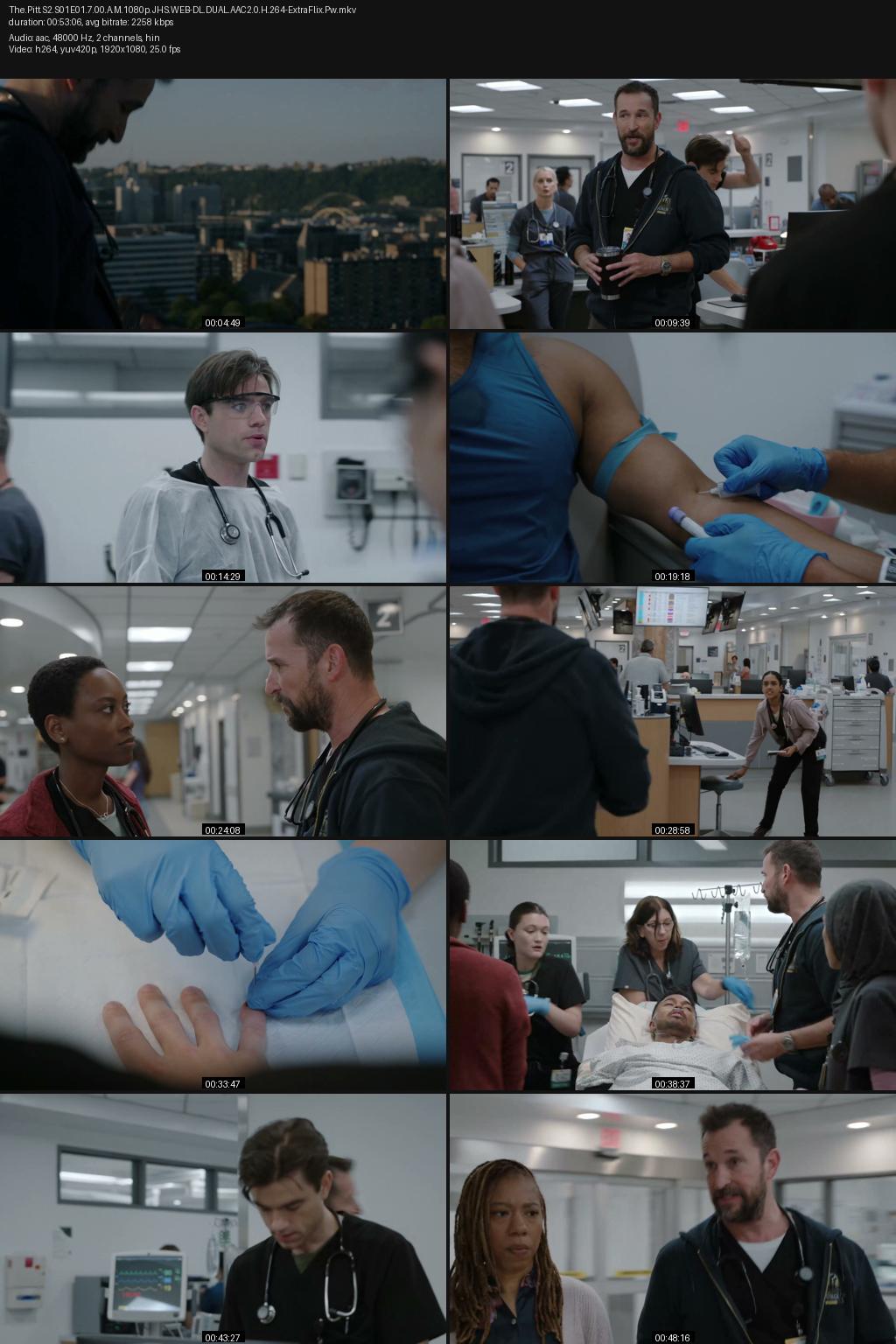 The Pitt Season 1 (2025) [Hindi-English] 1080p 720p 480p JioHotstar WEB-DL ESub Screenshots