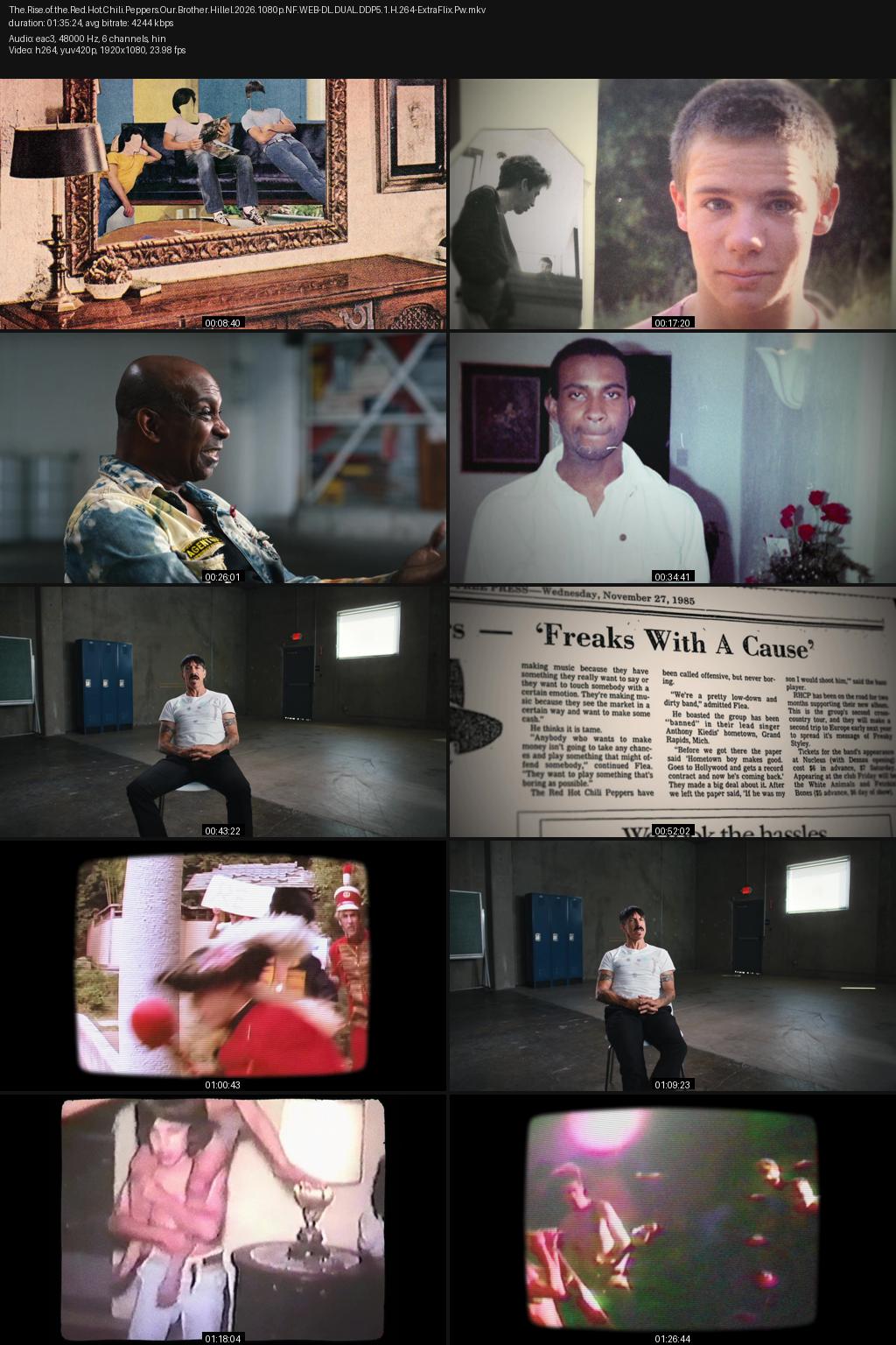 The Rise of the Red Hot Chili Peppers: Our Brother, Hillel (2026) [Hindi-English] 1080p 720p 480p Netflix WEB-DL ESubs Screenshots