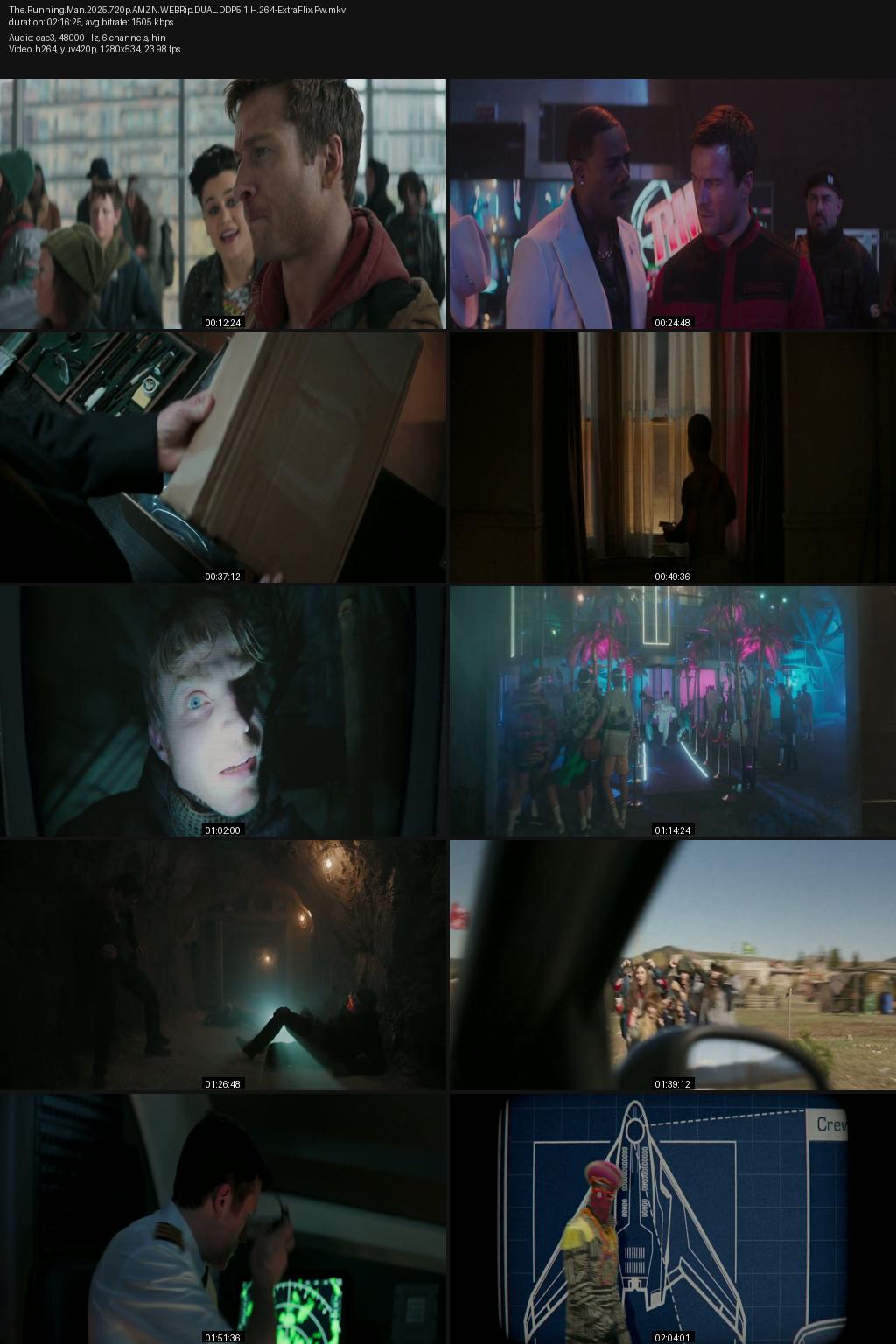 The Running Man (2025) [Hindi-English] 4K 2160p 1080p 720p 480p Amazon WEBRip ESub Screenshots