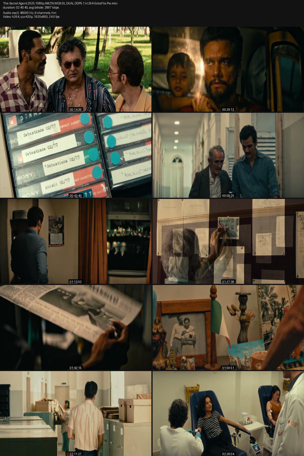 The Secret Agent aka O Agente Secreto (2025) [Hindi-Portuguese] 4K 2160p 1080p 720p 480p Amazon WEB-DL ESub Screenshots