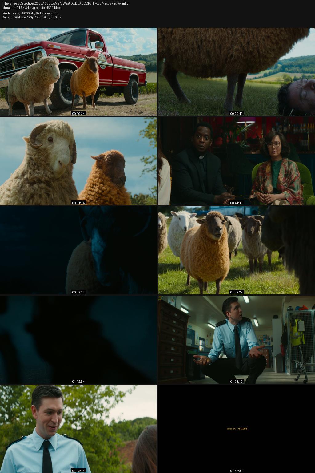 The Sheep Detectives (2026) [Hindi-English] 4K 2160p 1080p 720p 480p Amazon WEB-DL ESub Screenshots