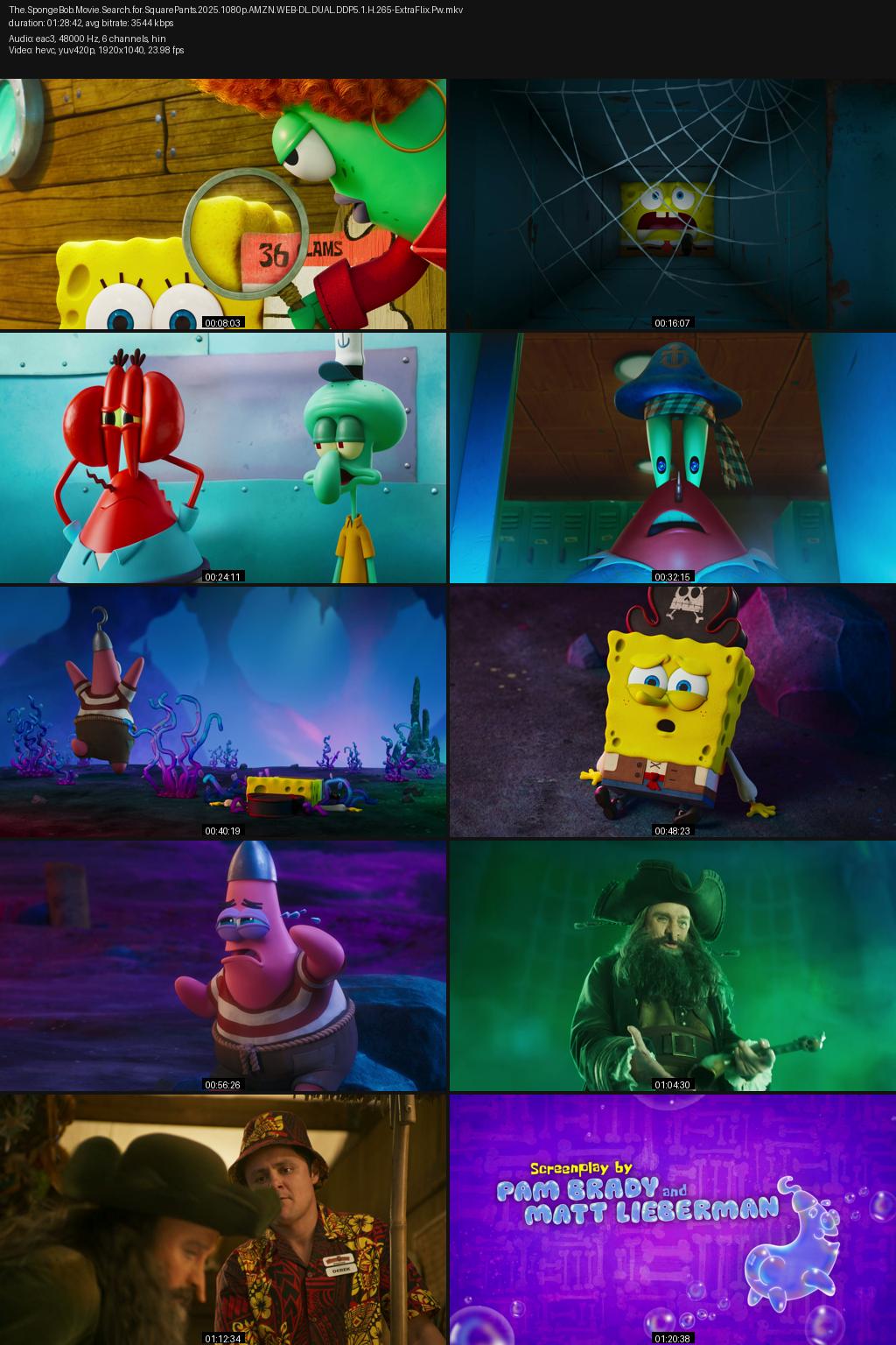 The SpongeBob Movie: Search for SquarePants (2025) [Hindi-English] 4K 2160p 1080p 720p 480p Amazon WEBRip ESubs Screenshots