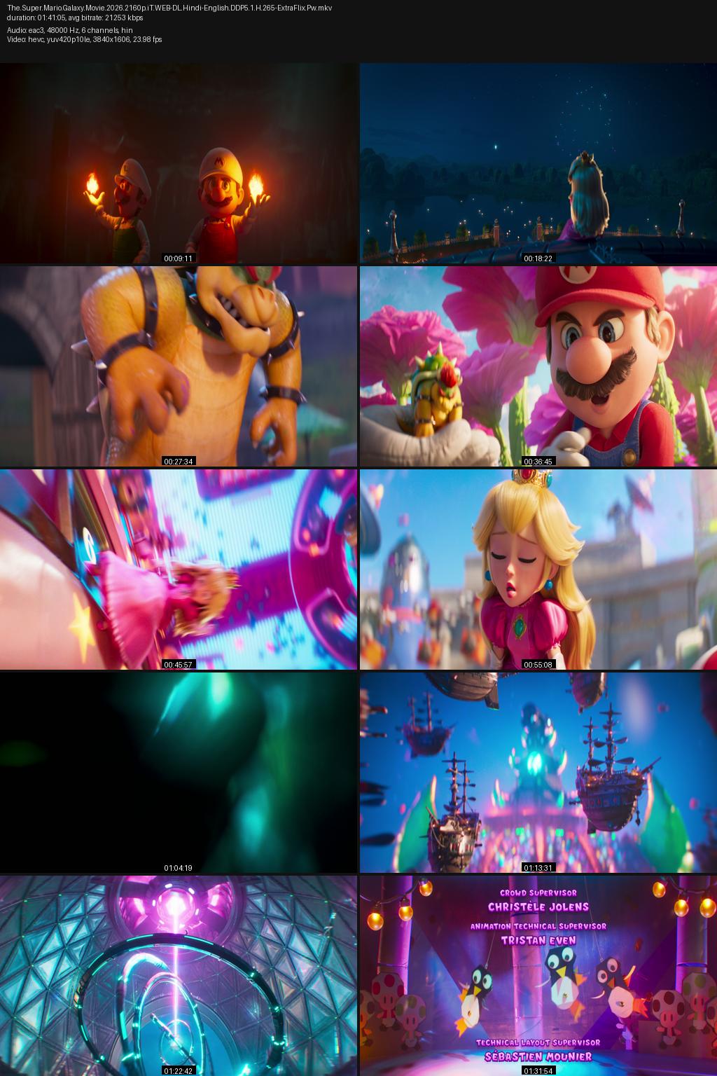 The Super Mario Galaxy Movie (2026) [Hindi-English] 4K 2160p 10870p 720p 480p iTunes WEBRip ESub Screenshots