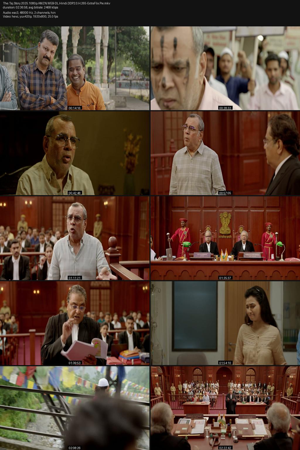The Taj Story (2025) [Hindi] 1080p 720p 480p Amazon WEBRip ESub Screenshots